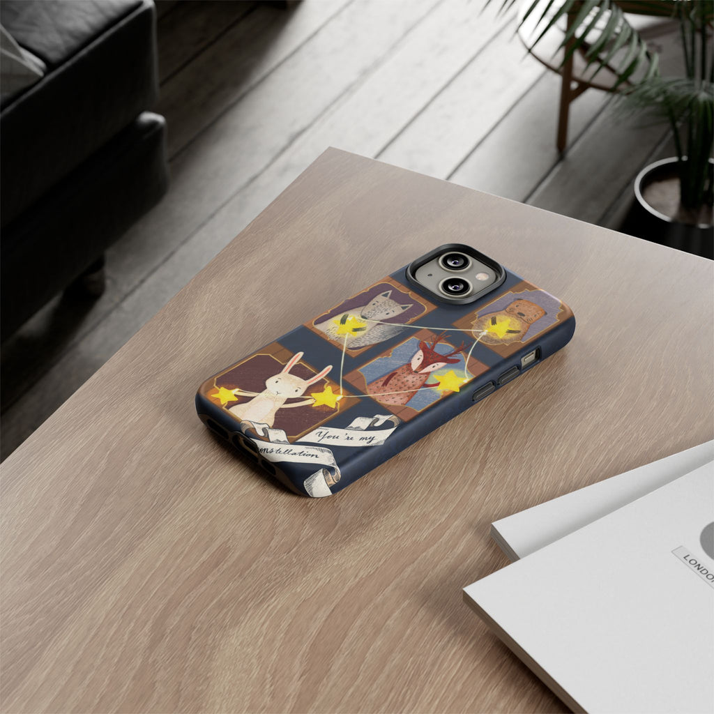 Tough Cases, Animals & Stars Design, Cute iPhone Gift, Nature Lover, Birthday, Animal Lover, iPhone 16 15 14 13 12 11 X XR 8