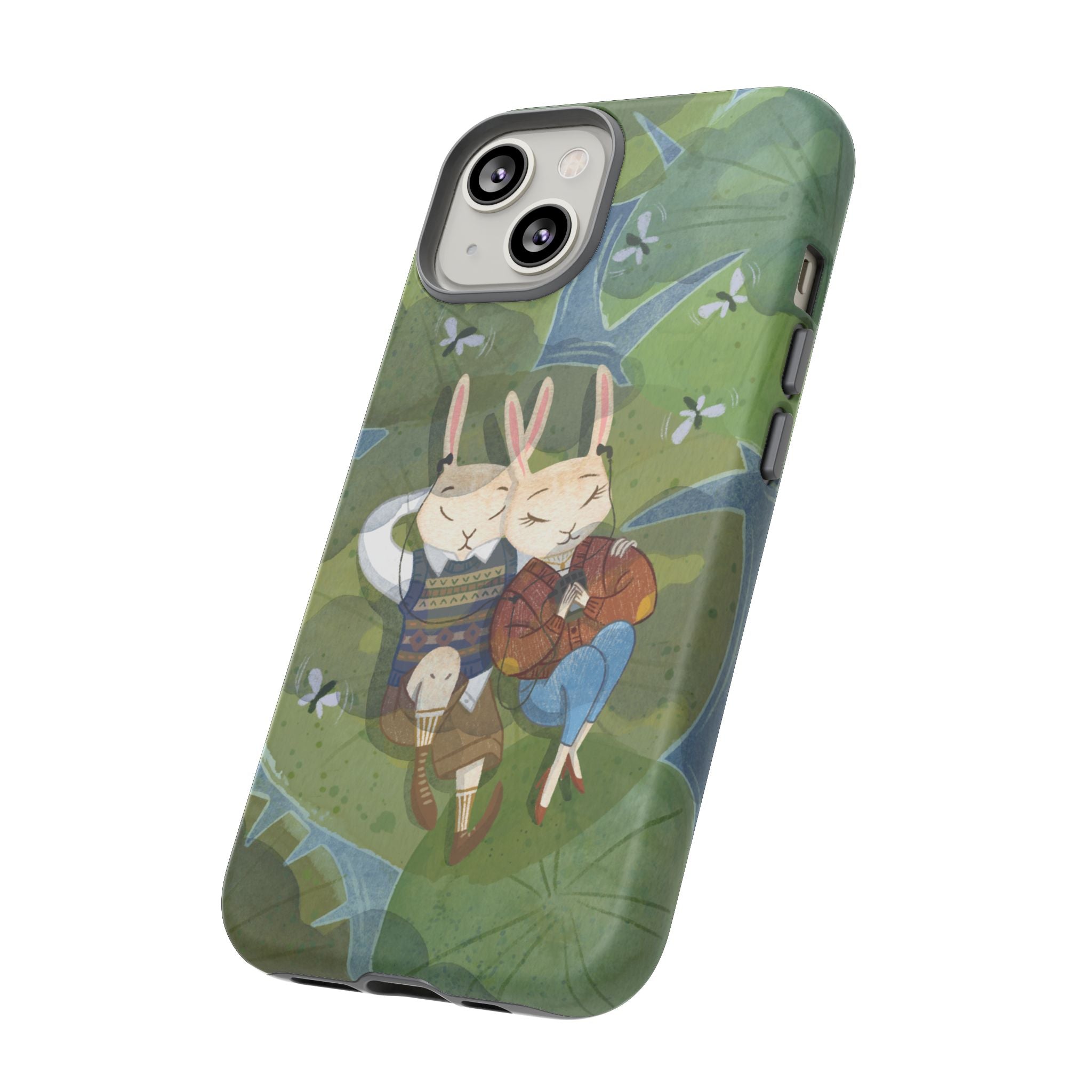 Cute Bunny Phone Case, Rabbit iPhone Cover, Nature Lovers Gift, Animal Lover Accessory, Eco-Friendly Case for Moms