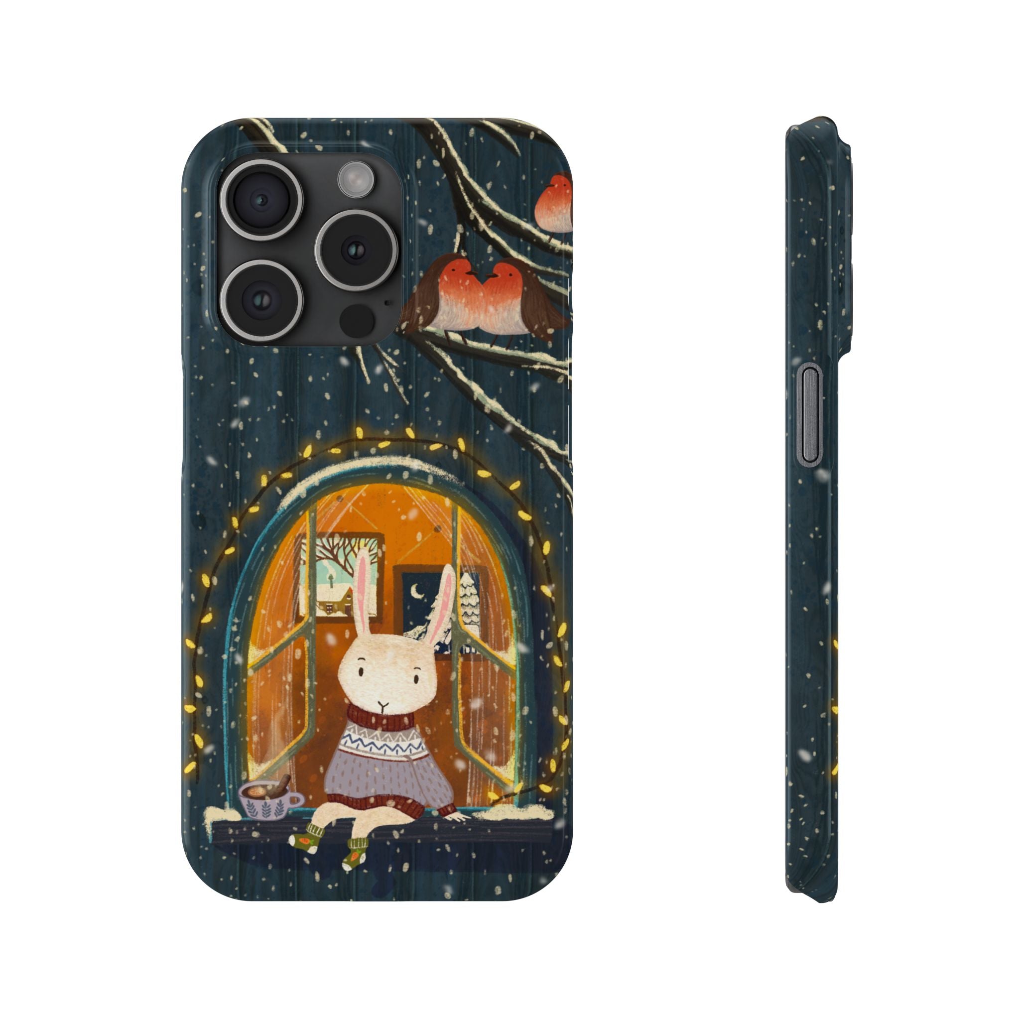 Cozy Animal Phone Case - Whimsical Rabbit Design, Cute Slim Case for Animal Lovers, Perfect Gift for Birthdays, Holidays