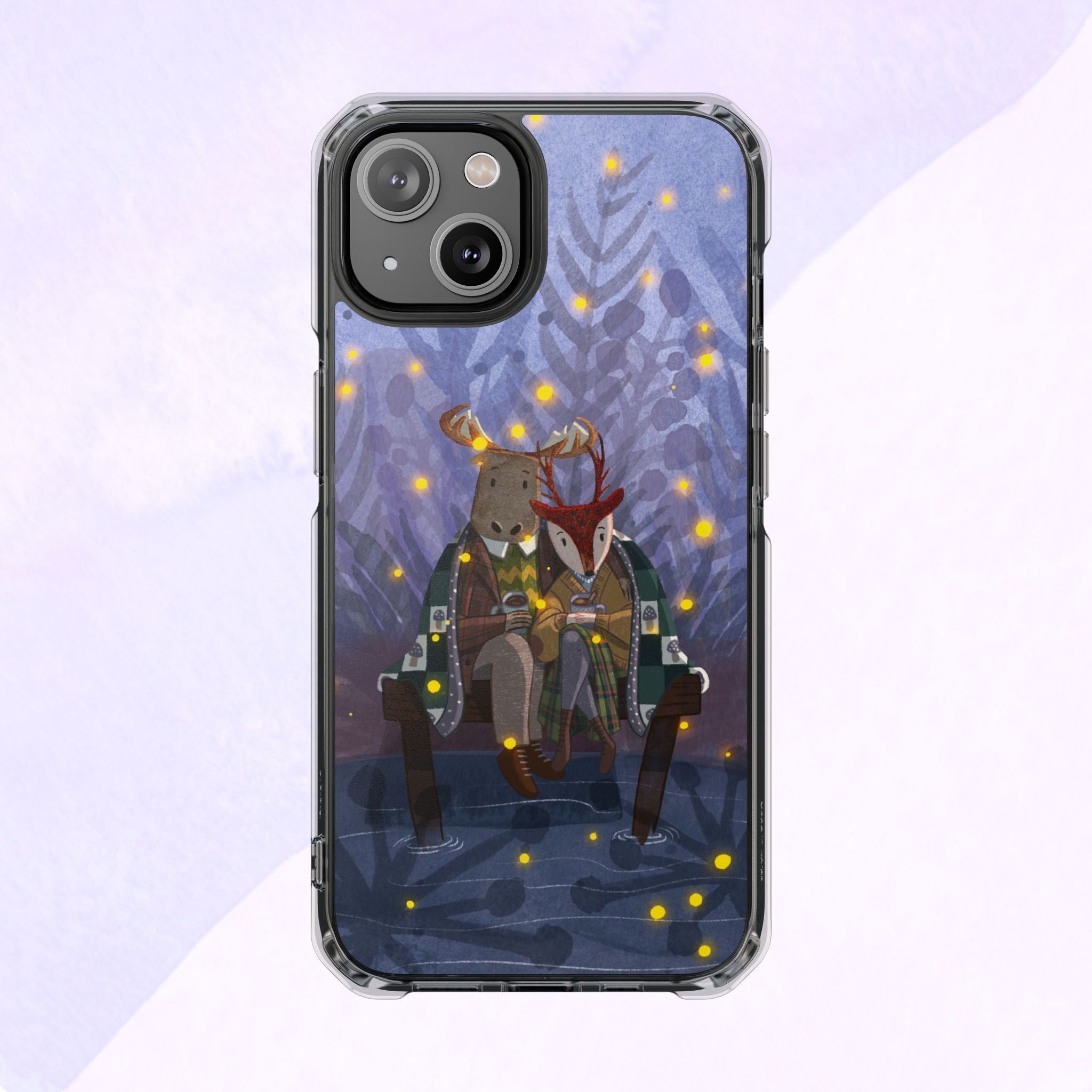 Cozy Animal Friends Phone Case - Magnetic Clear Impact Cases for Outdoorsy Animal Lovers, Perfect for Christmas, Gift Idea, Nature Vibes