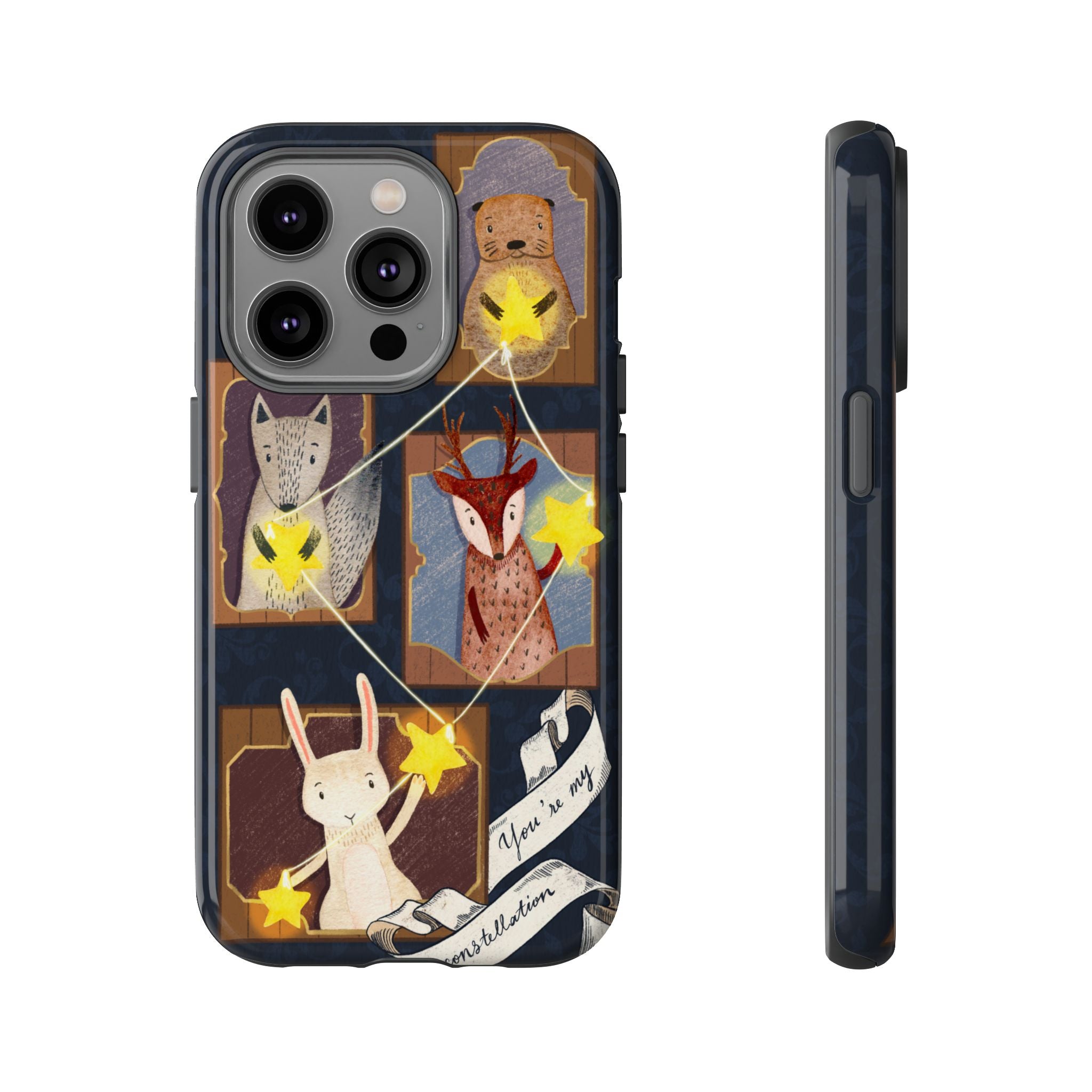 Tough Cases, Animals & Stars Design, Cute iPhone Gift, Nature Lover, Birthday, Animal Lover, iPhone 16 15 14 13 12 11 X XR 8