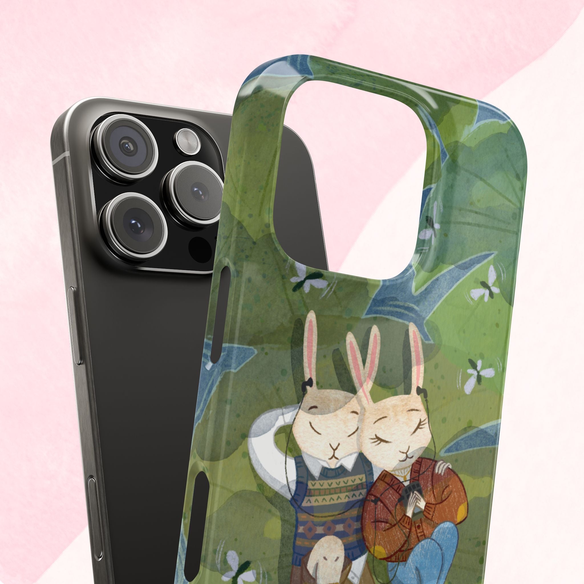 Whimsical Bunny Phone Cases for Animal Lovers and Nature Enthusiasts | Cute, Fun Design, Gifts for Friends, Birthday, Easter, Spring