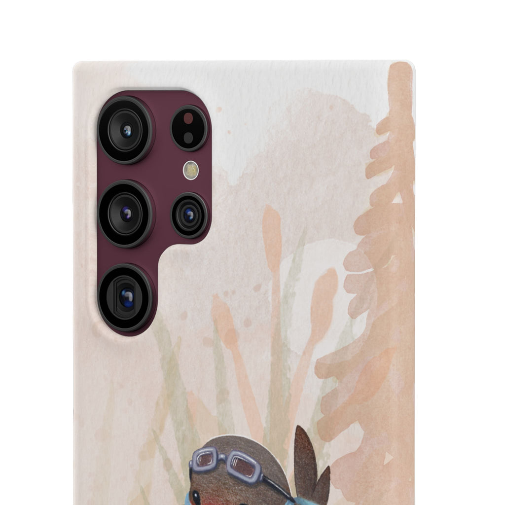 Whimsical Animal Snap Cases, Cute Phone Case, Handmade Bird and Bunny Design, Gift for Animal Lovers, Unique Smartphone Cover