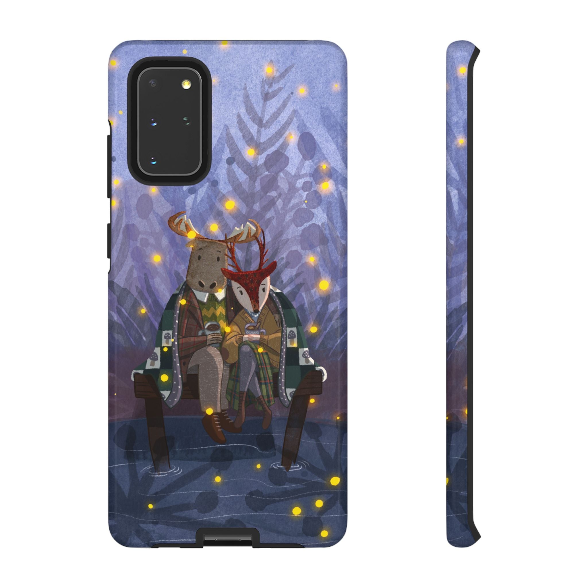 Cozy Couple Phone Case, Cute Animal Lovers Gift, Nature Aesthetic, Perfect for Holidays, Personalized Phone Accessories, Gift for Her