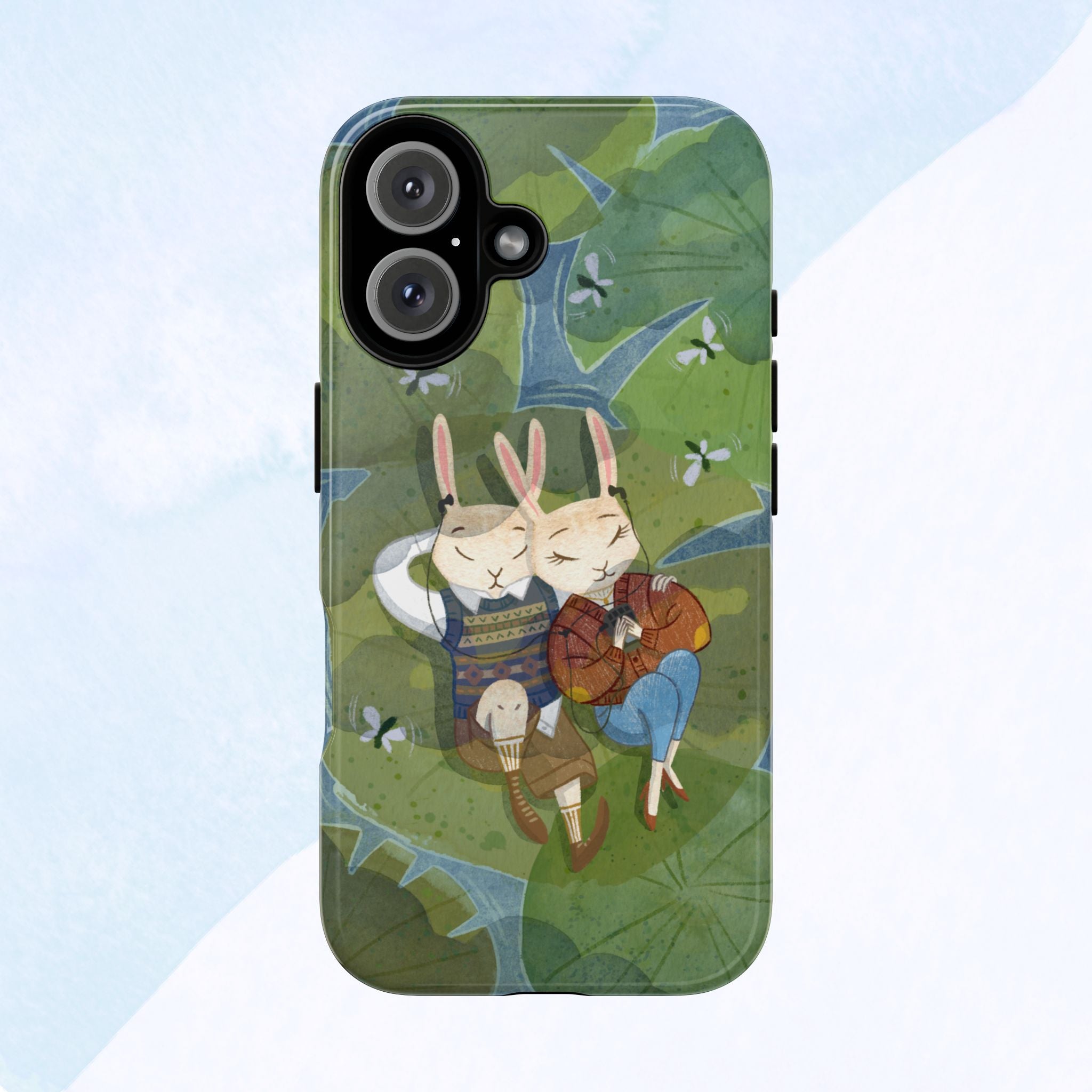 Cute Bunny Phone Case, Rabbit iPhone Cover, Nature Lovers Gift, Animal Lover Accessory, Eco-Friendly Case for Moms