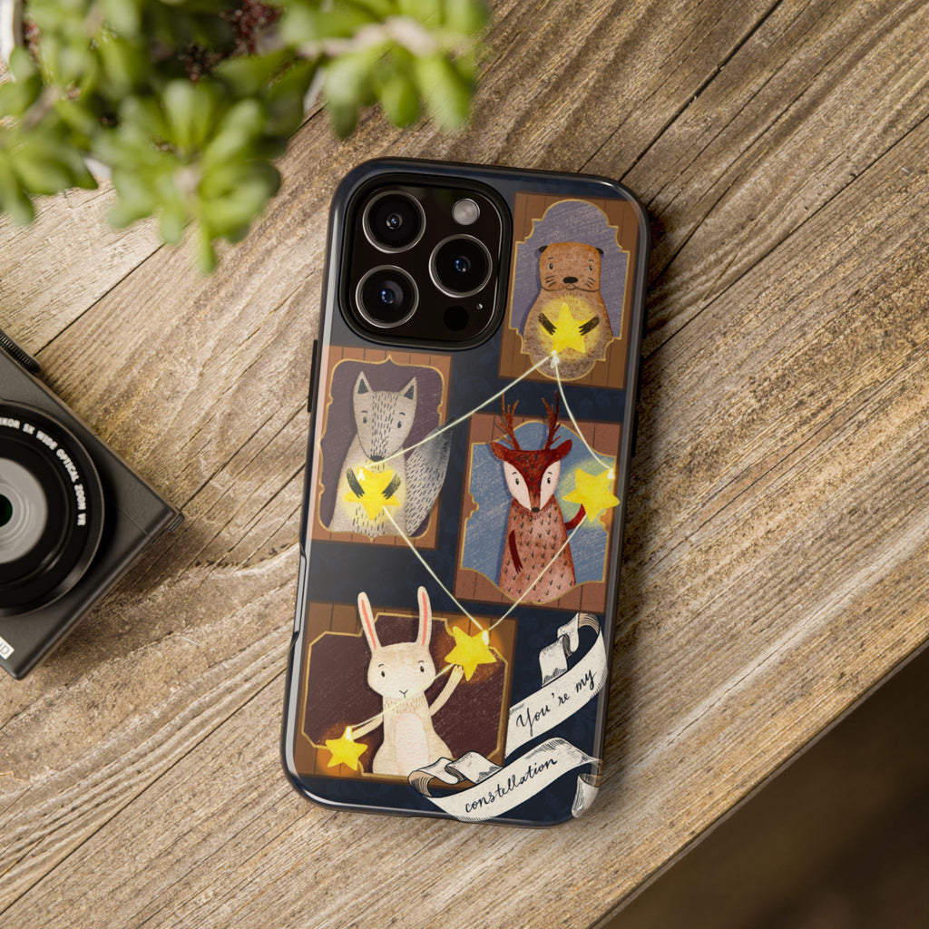 Tough Cases, Animals & Stars Design, Cute iPhone Gift, Nature Lover, Birthday, Animal Lover, iPhone 16 15 14 13 12 11 X XR 8