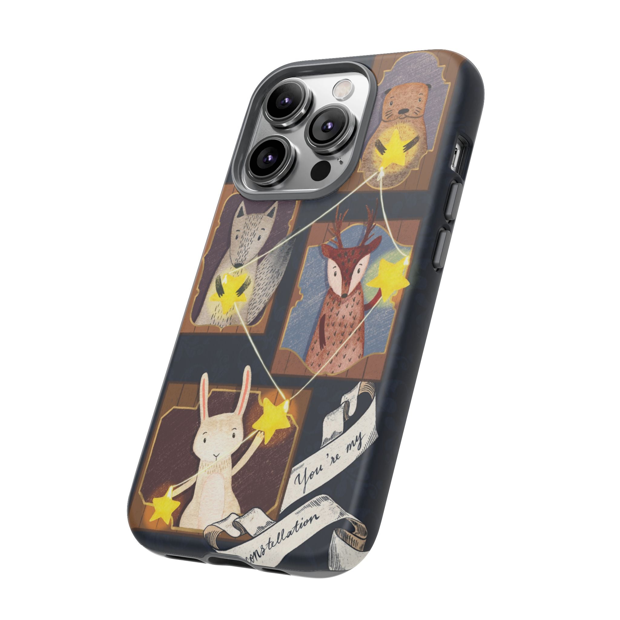 Tough Cases, Animals & Stars Design, Cute iPhone Gift, Nature Lover, Birthday, Animal Lover, iPhone 16 15 14 13 12 11 X XR 8