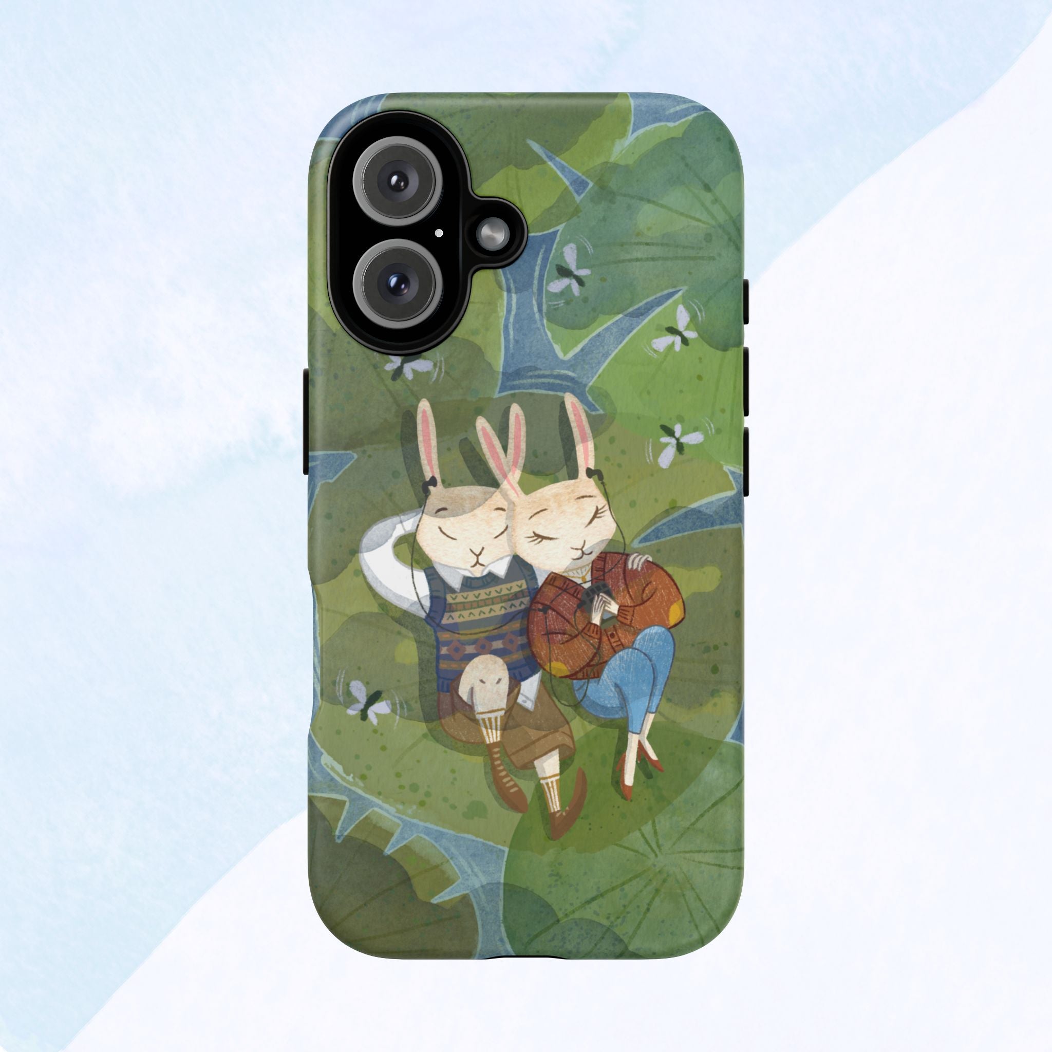 Cute Bunny Phone Case, Rabbit iPhone Cover, Nature Lovers Gift, Animal Lover Accessory, Eco-Friendly Case for Moms