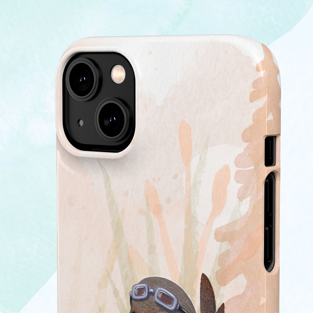 Whimsical Animal Snap Cases, Cute Phone Case, Handmade Bird and Bunny Design, Gift for Animal Lovers, Unique Smartphone Cover