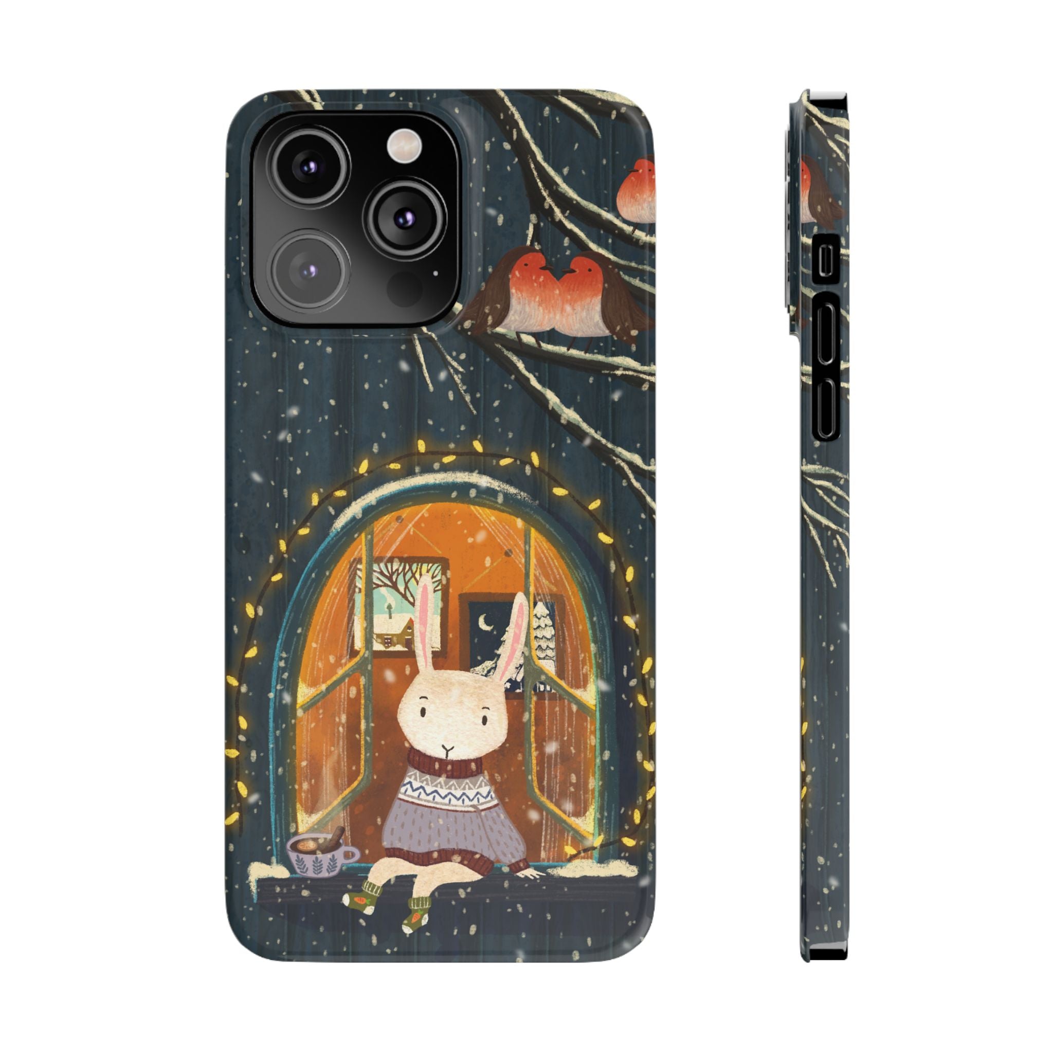 Cozy Animal Phone Case - Whimsical Rabbit Design, Cute Slim Case for Animal Lovers, Perfect Gift for Birthdays, Holidays