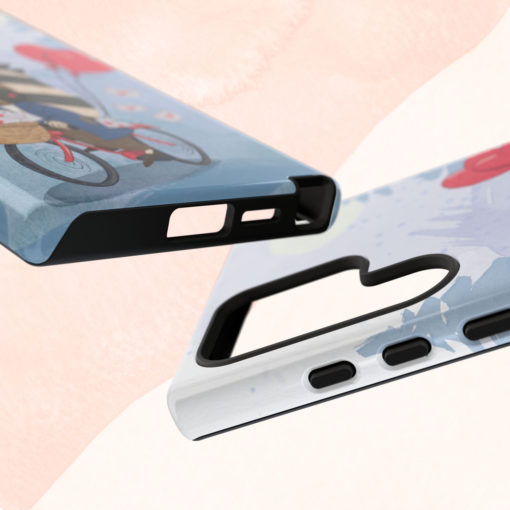 Cute Raccoon Phone Case, Tough Case for Animal Lovers, Valentine's Day Gift, Whimsical Phone Accessory, Gifts for Kids