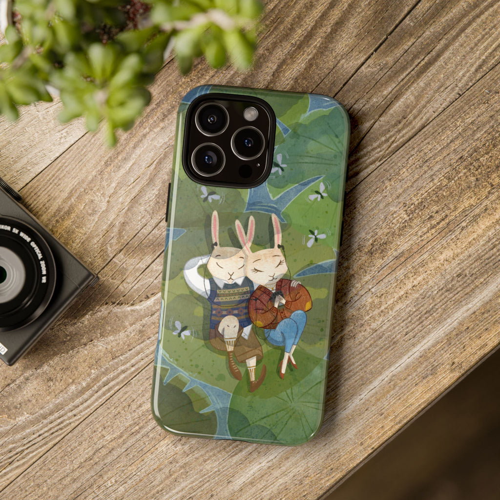 Cute Bunny Phone Case, Rabbit iPhone Cover, Nature Lovers Gift, Animal Lover Accessory, Eco-Friendly Case for Moms