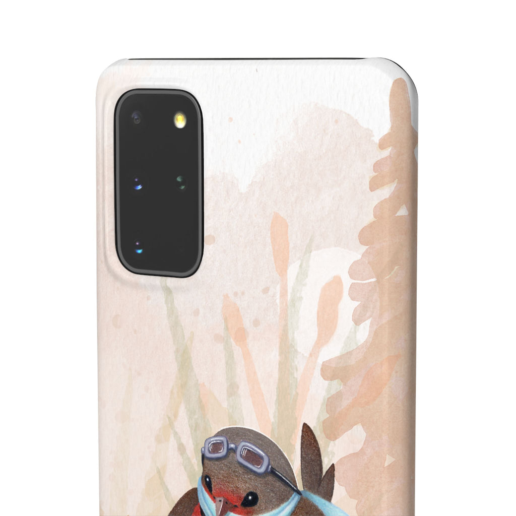 Whimsical Animal Snap Cases, Cute Phone Case, Handmade Bird and Bunny Design, Gift for Animal Lovers, Unique Smartphone Cover