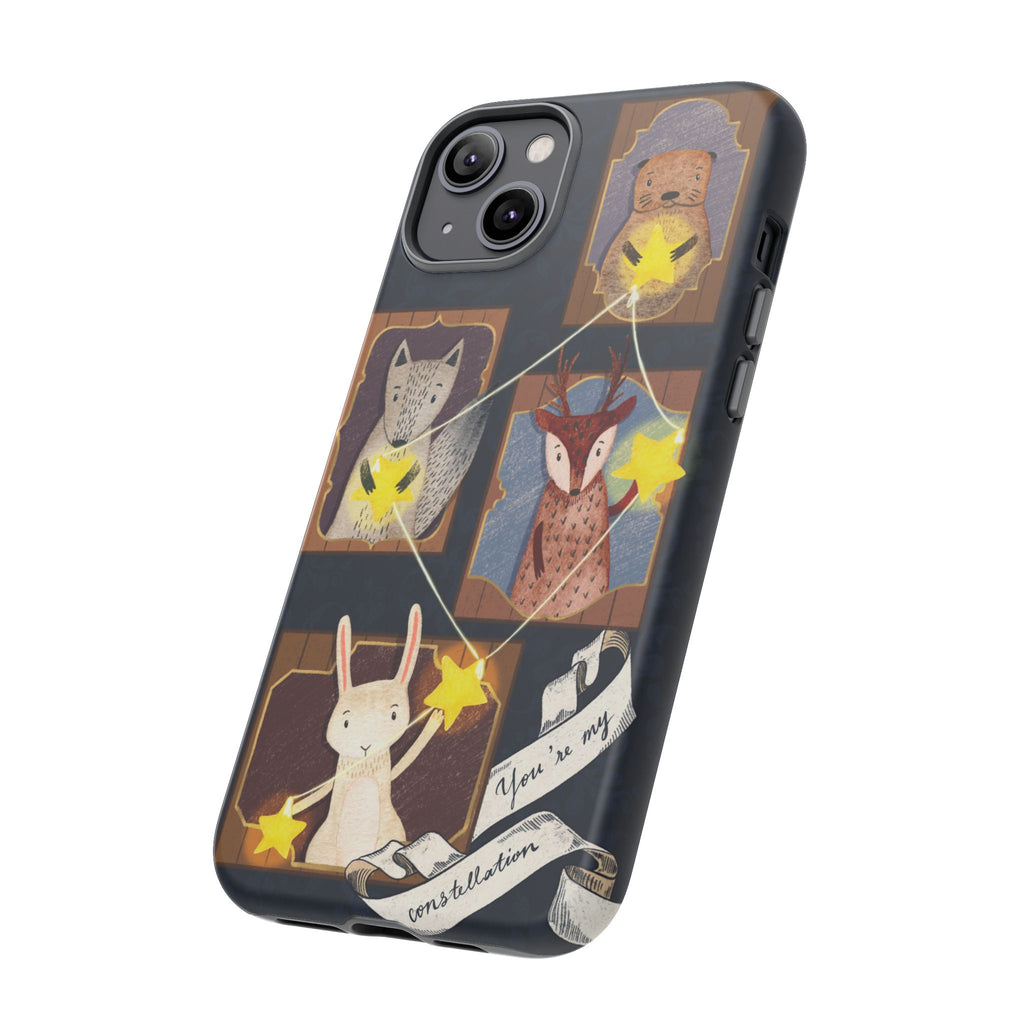 Tough Cases, Animals & Stars Design, Cute iPhone Gift, Nature Lover, Birthday, Animal Lover, iPhone 16 15 14 13 12 11 X XR 8