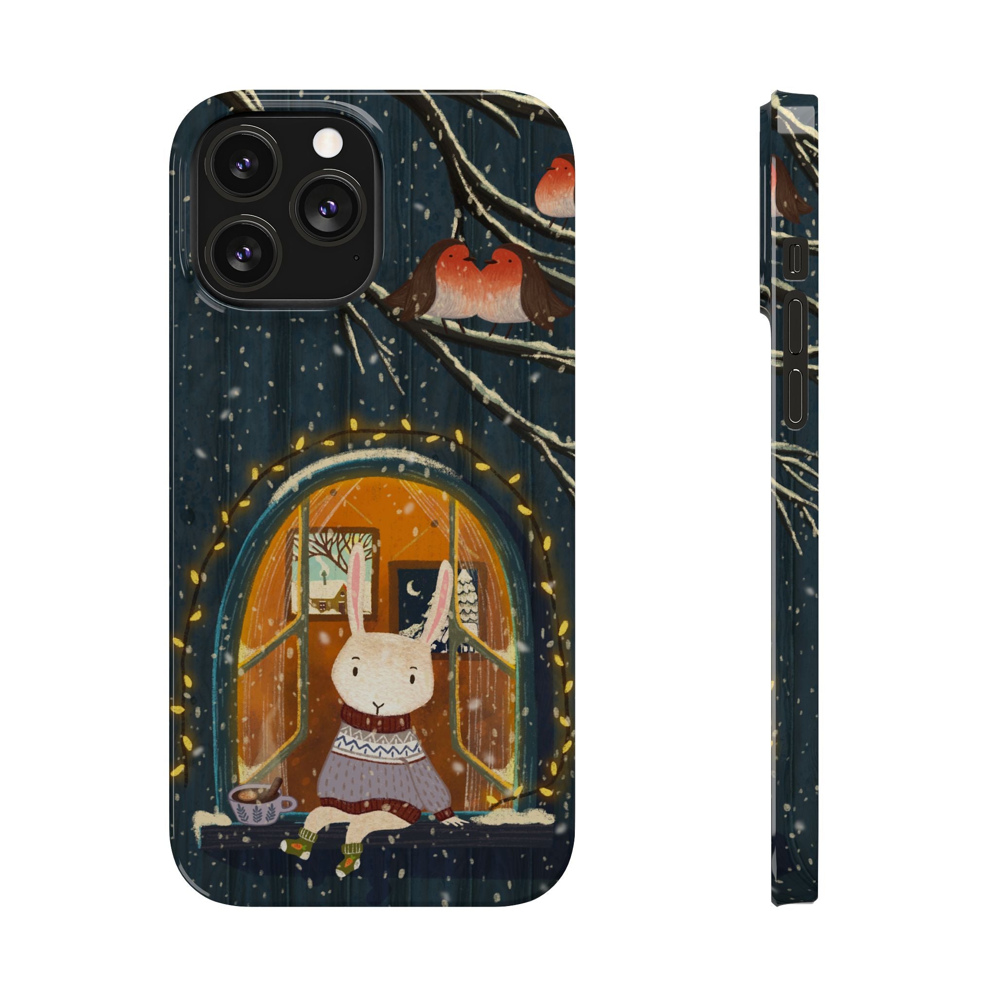 Cozy Animal Phone Case - Whimsical Rabbit Design, Cute Slim Case for Animal Lovers, Perfect Gift for Birthdays, Holidays