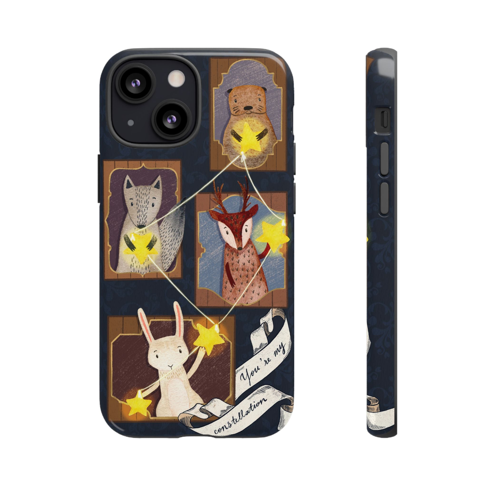 Tough Cases, Animals & Stars Design, Cute iPhone Gift, Nature Lover, Birthday, Animal Lover, iPhone 16 15 14 13 12 11 X XR 8