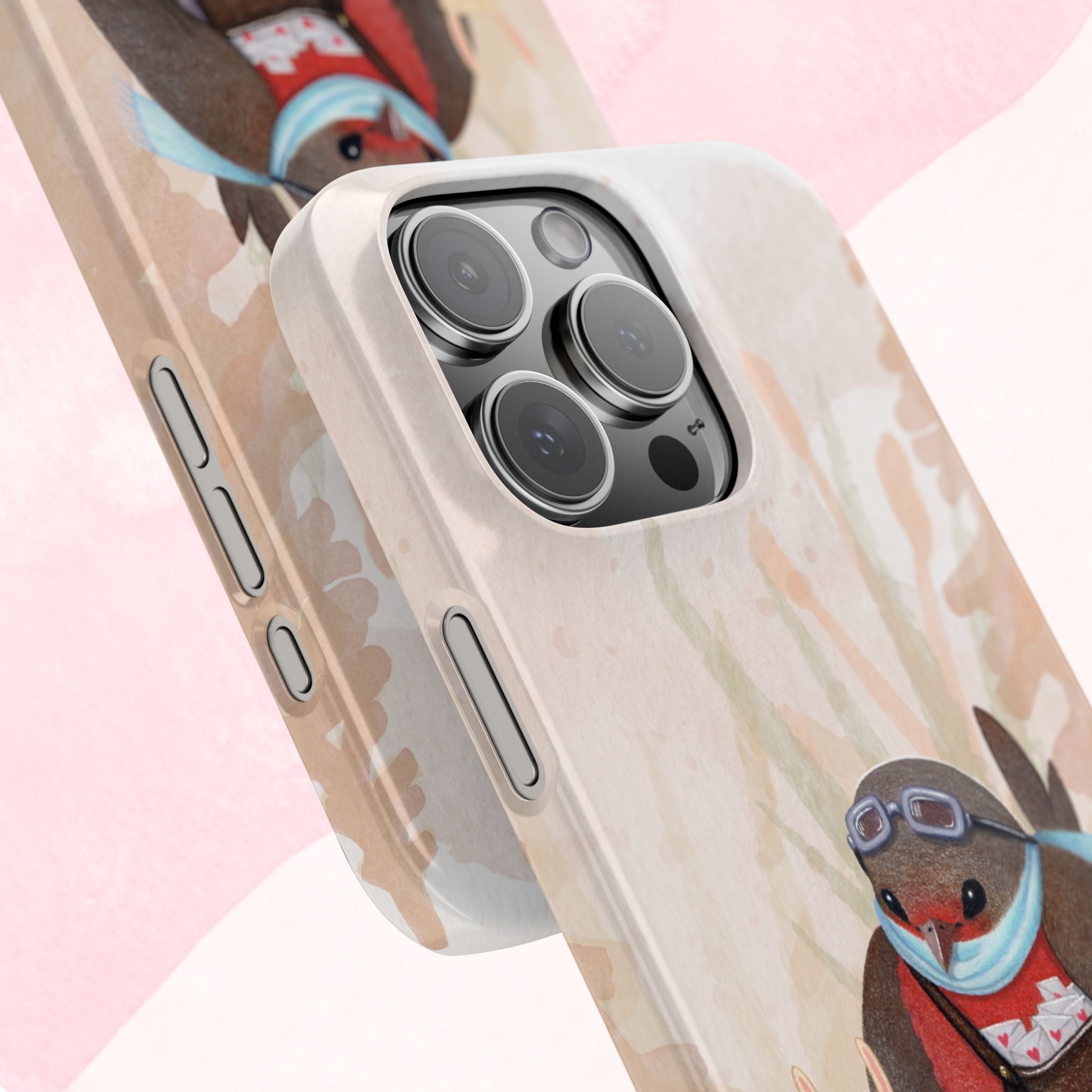 Whimsical Animal Slim Phone Cases - Cute Bird and Rabbit Design, Perfect for Animal Lovers, Gifts for Kids and Teens, Ideal for Birthdays,