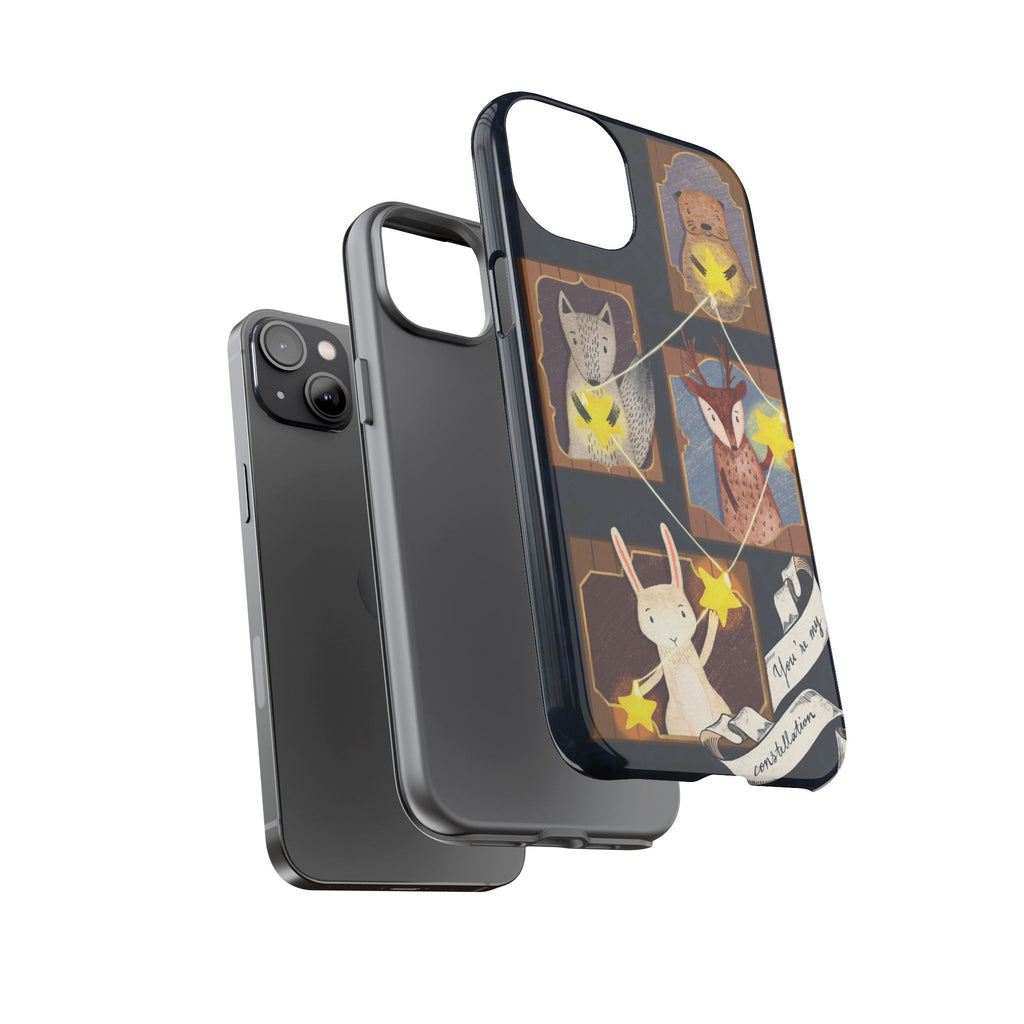 Tough Cases, Animals & Stars Design, Cute iPhone Gift, Nature Lover, Birthday, Animal Lover, iPhone 16 15 14 13 12 11 X XR 8