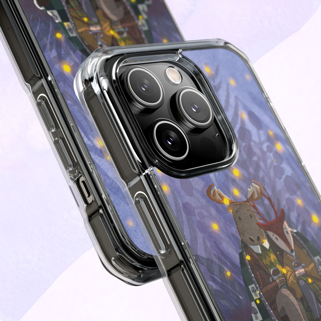 Cozy Animal Friends Phone Case - Magnetic Clear Impact Cases for Outdoorsy Animal Lovers, Perfect for Christmas, Gift Idea, Nature Vibes
