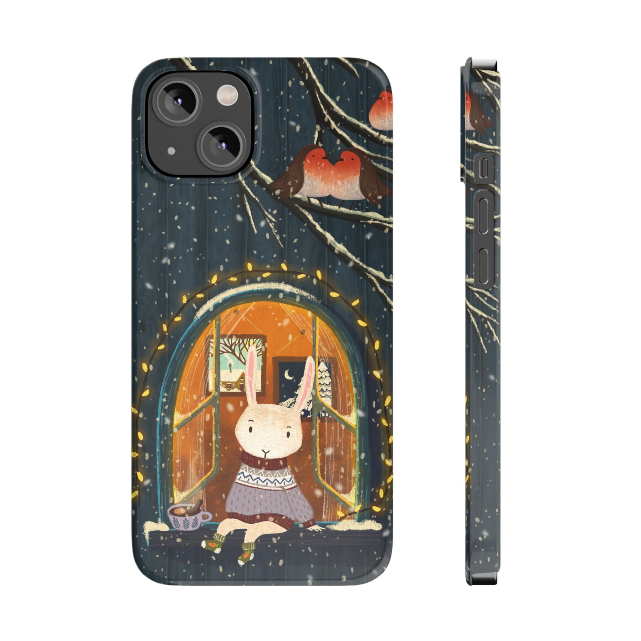 Cozy Animal Phone Case - Whimsical Rabbit Design, Cute Slim Case for Animal Lovers, Perfect Gift for Birthdays, Holidays