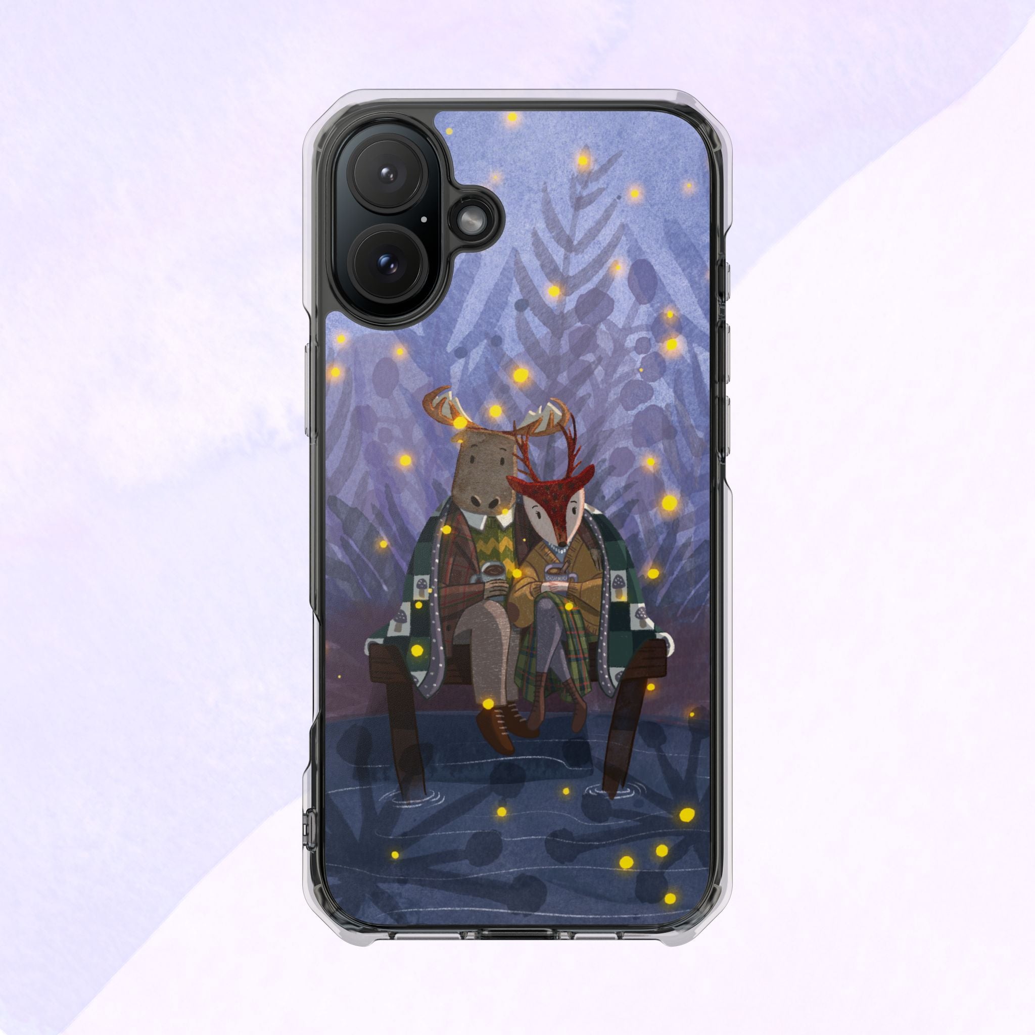Cozy Animal Friends Phone Case - Magnetic Clear Impact Cases for Outdoorsy Animal Lovers, Perfect for Christmas, Gift Idea, Nature Vibes