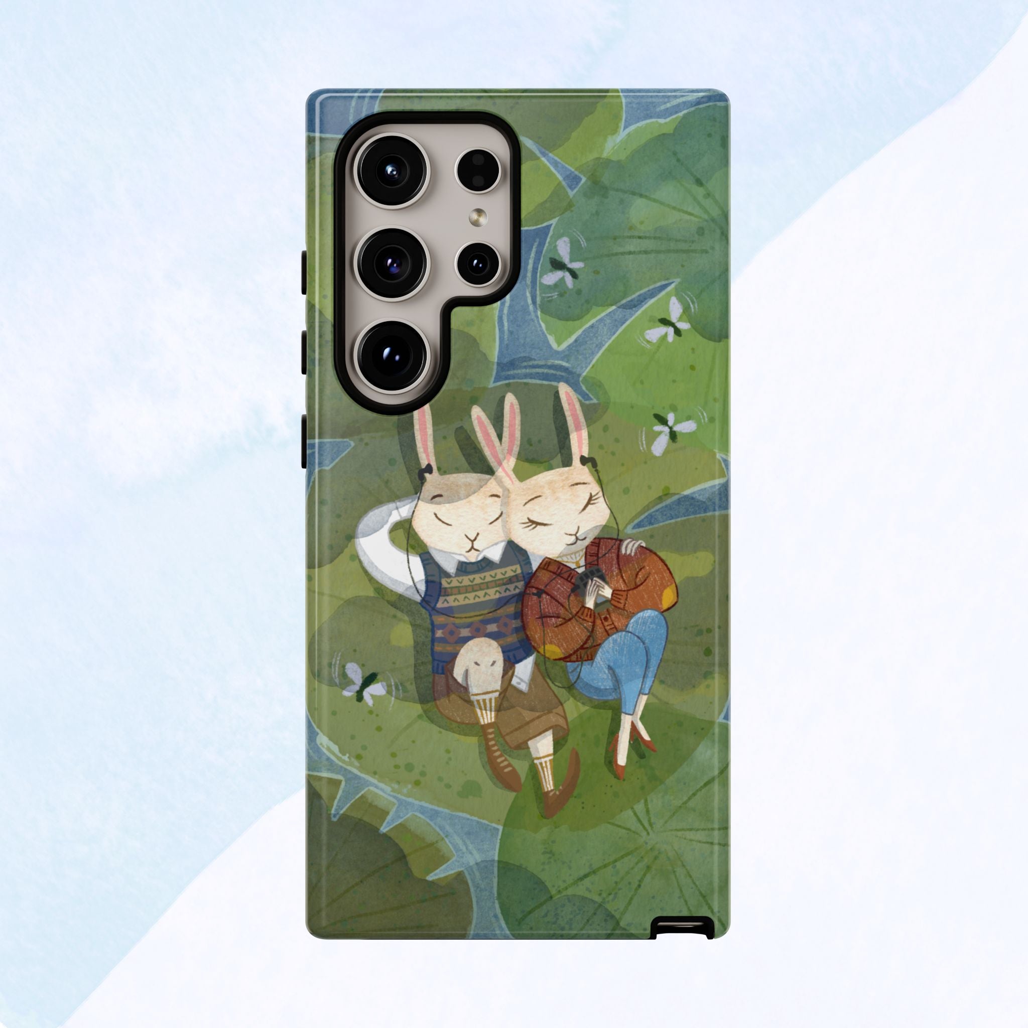 Cute Bunny Phone Case, Rabbit iPhone Cover, Nature Lovers Gift, Animal Lover Accessory, Eco-Friendly Case for Moms