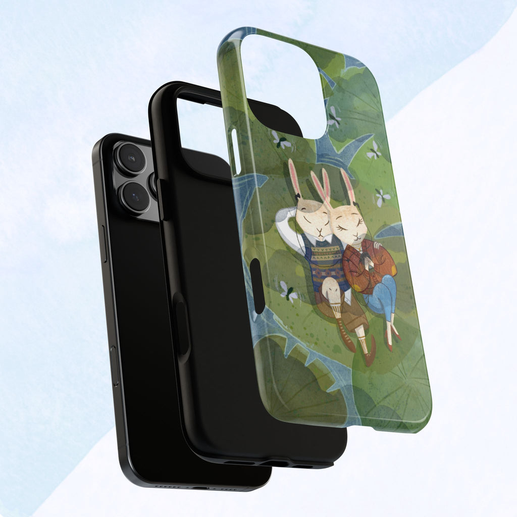 Cute Bunny Phone Case, Rabbit iPhone Cover, Nature Lovers Gift, Animal Lover Accessory, Eco-Friendly Case for Moms