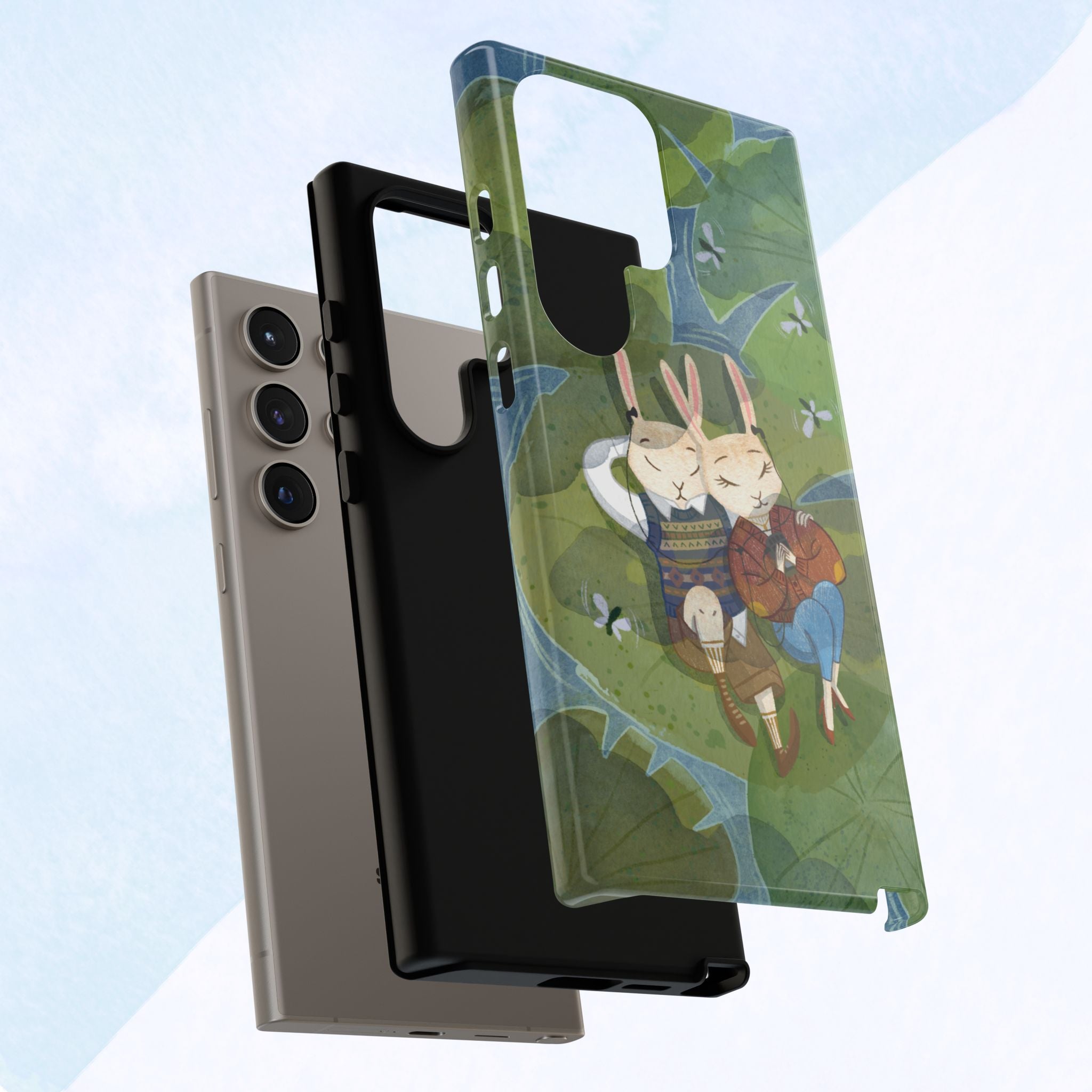 Cute Bunny Phone Case, Rabbit iPhone Cover, Nature Lovers Gift, Animal Lover Accessory, Eco-Friendly Case for Moms
