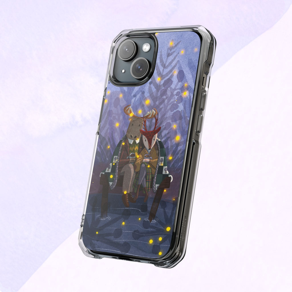 Cozy Animal Friends Phone Case - Magnetic Clear Impact Cases for Outdoorsy Animal Lovers, Perfect for Christmas, Gift Idea, Nature Vibes