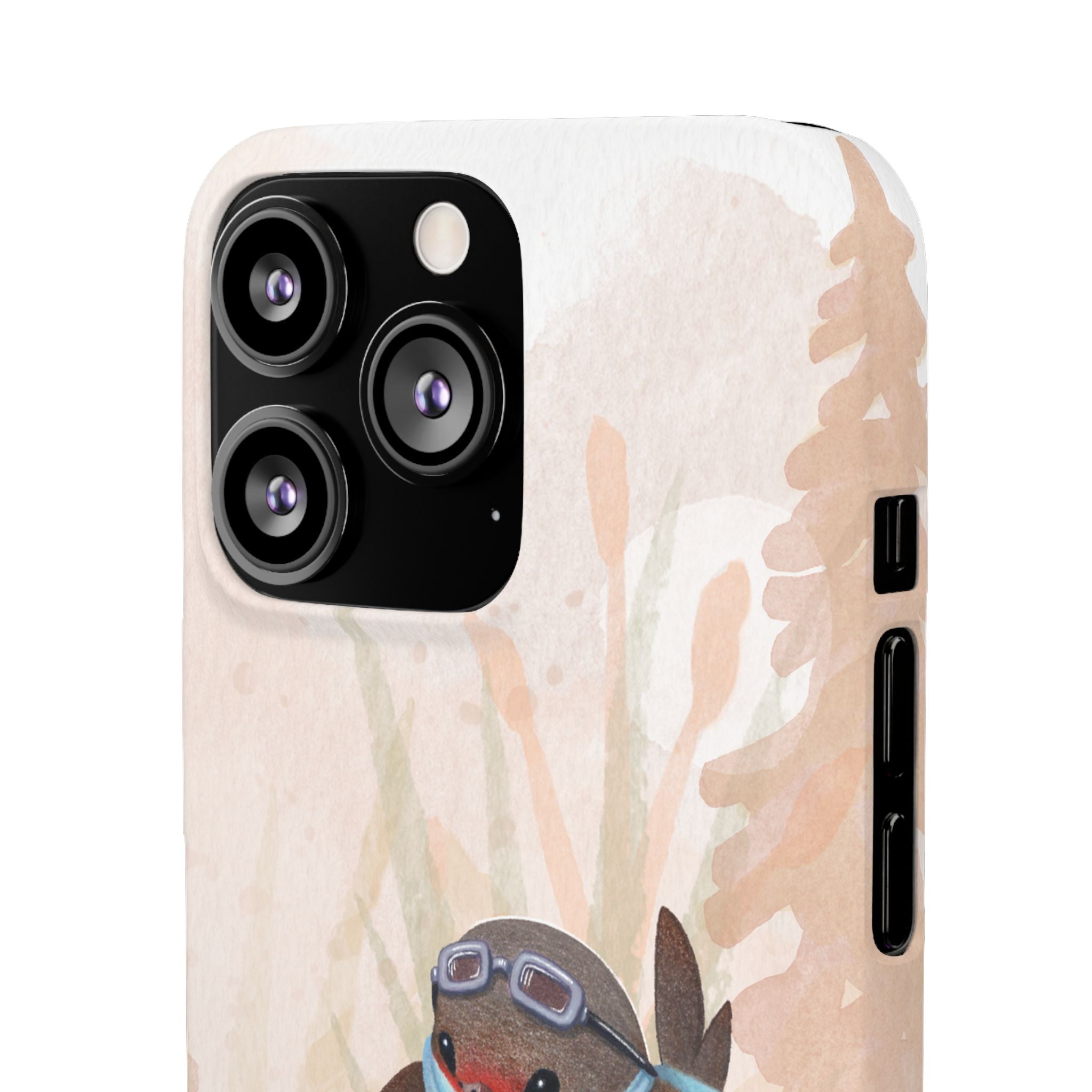 Whimsical Animal Snap Cases, Cute Phone Case, Handmade Bird and Bunny Design, Gift for Animal Lovers, Unique Smartphone Cover