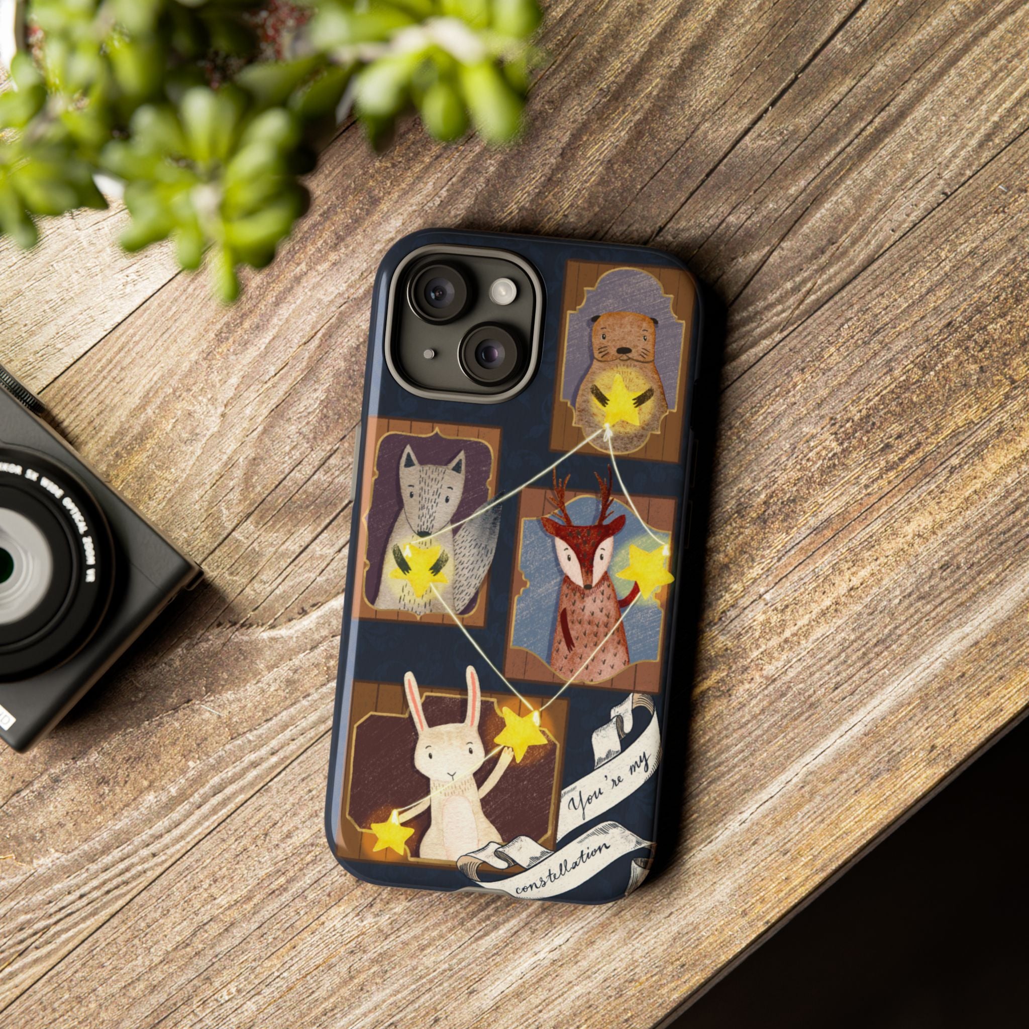 Tough Cases, Animals & Stars Design, Cute iPhone Gift, Nature Lover, Birthday, Animal Lover, iPhone 16 15 14 13 12 11 X XR 8