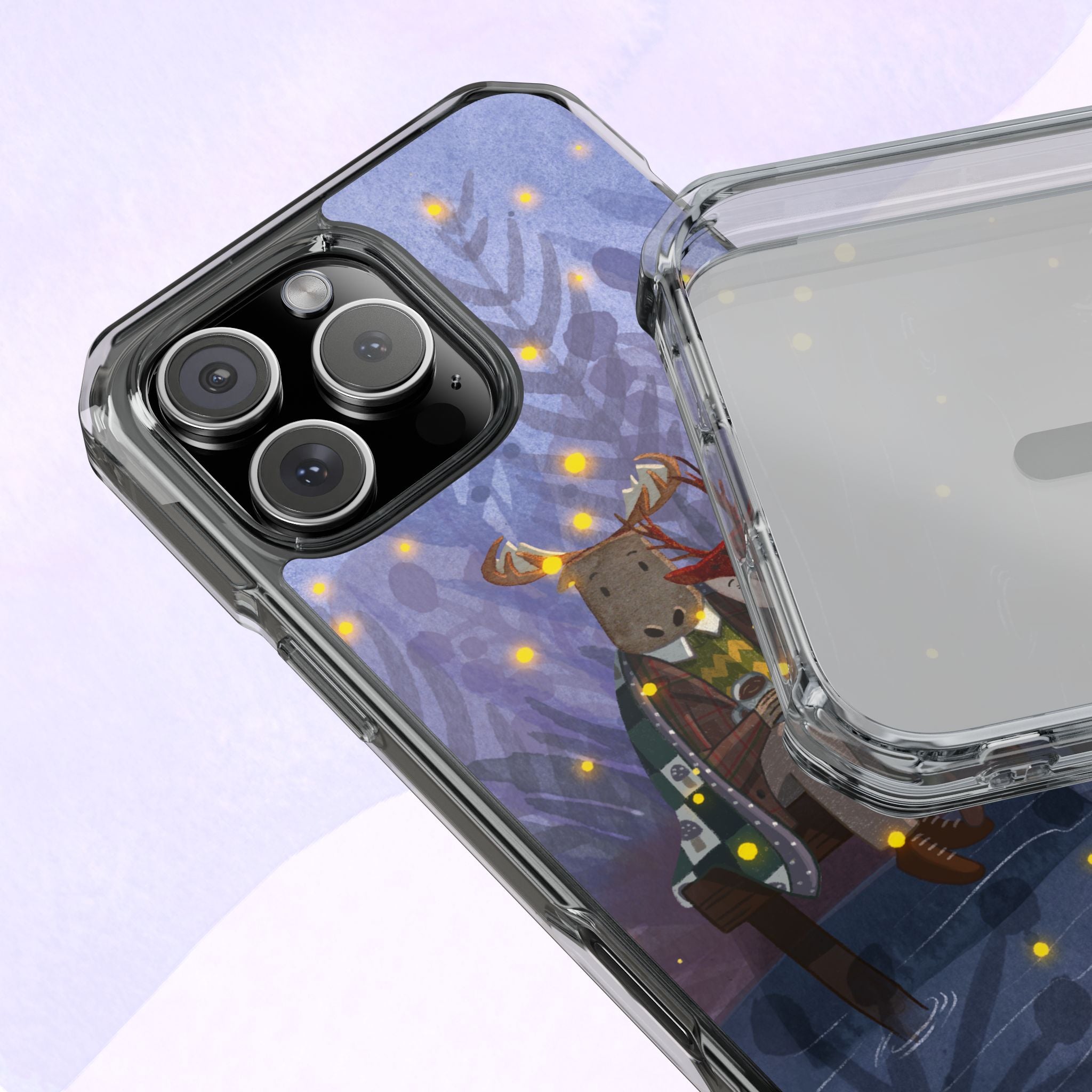 Cozy Animal Friends Phone Case - Magnetic Clear Impact Cases for Outdoorsy Animal Lovers, Perfect for Christmas, Gift Idea, Nature Vibes