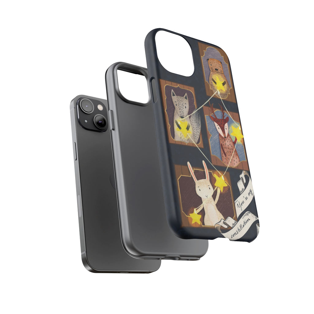 Tough Cases, Animals & Stars Design, Cute iPhone Gift, Nature Lover, Birthday, Animal Lover, iPhone 16 15 14 13 12 11 X XR 8