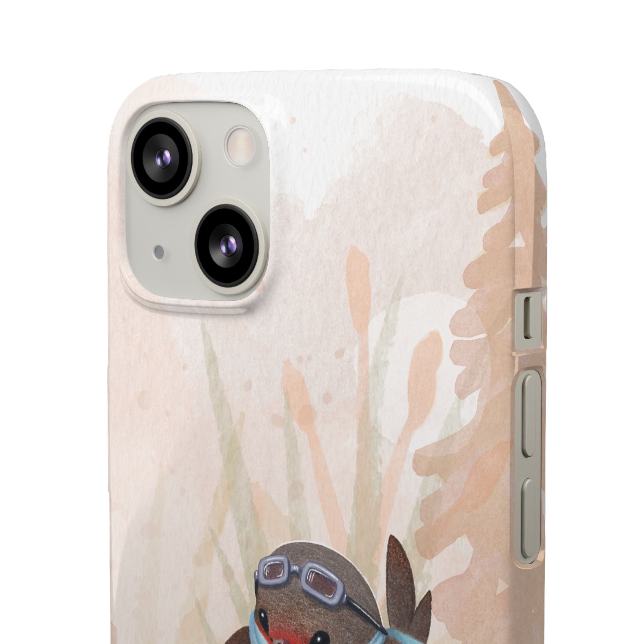 Whimsical Animal Snap Cases, Cute Phone Case, Handmade Bird and Bunny Design, Gift for Animal Lovers, Unique Smartphone Cover