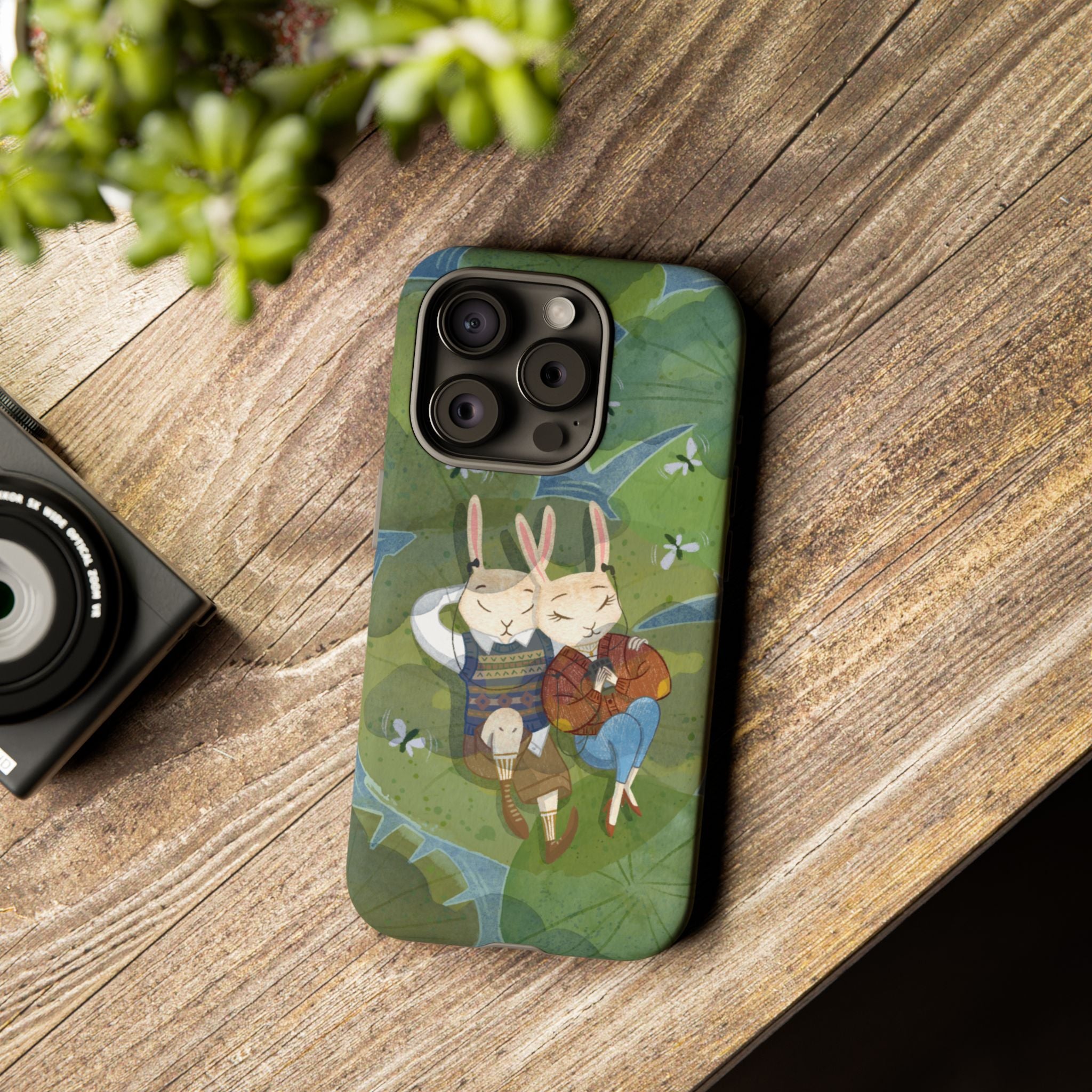 Cute Bunny Phone Case, Rabbit iPhone Cover, Nature Lovers Gift, Animal Lover Accessory, Eco-Friendly Case for Moms