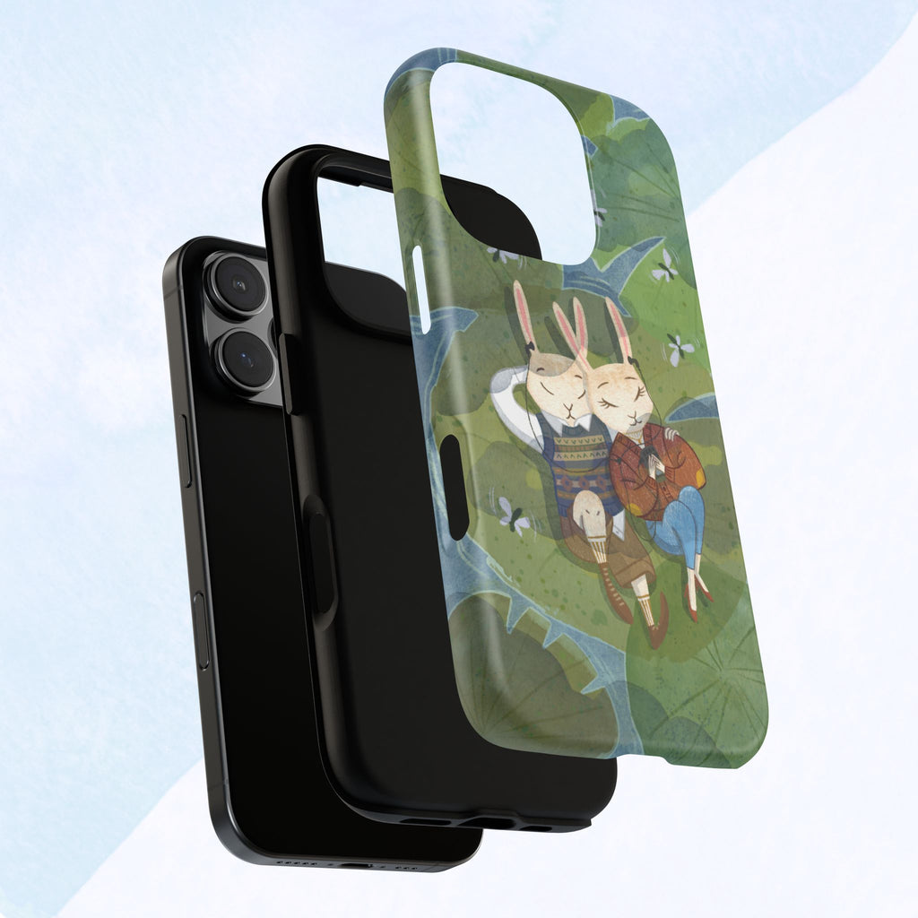 Cute Bunny Phone Case, Rabbit iPhone Cover, Nature Lovers Gift, Animal Lover Accessory, Eco-Friendly Case for Moms