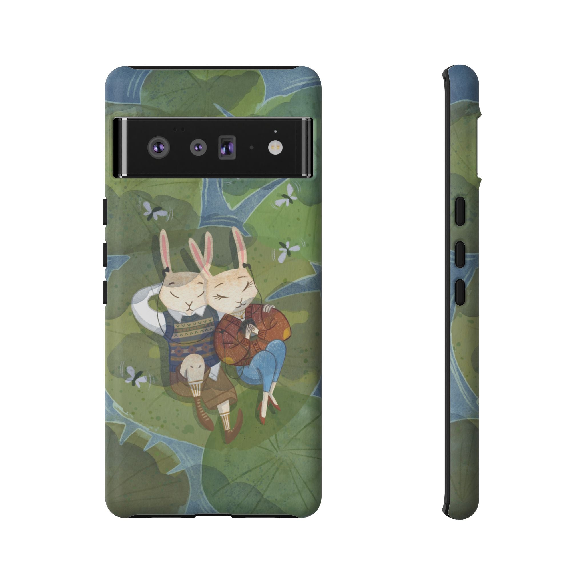 Cute Bunny Phone Case, Rabbit iPhone Cover, Nature Lovers Gift, Animal Lover Accessory, Eco-Friendly Case for Moms