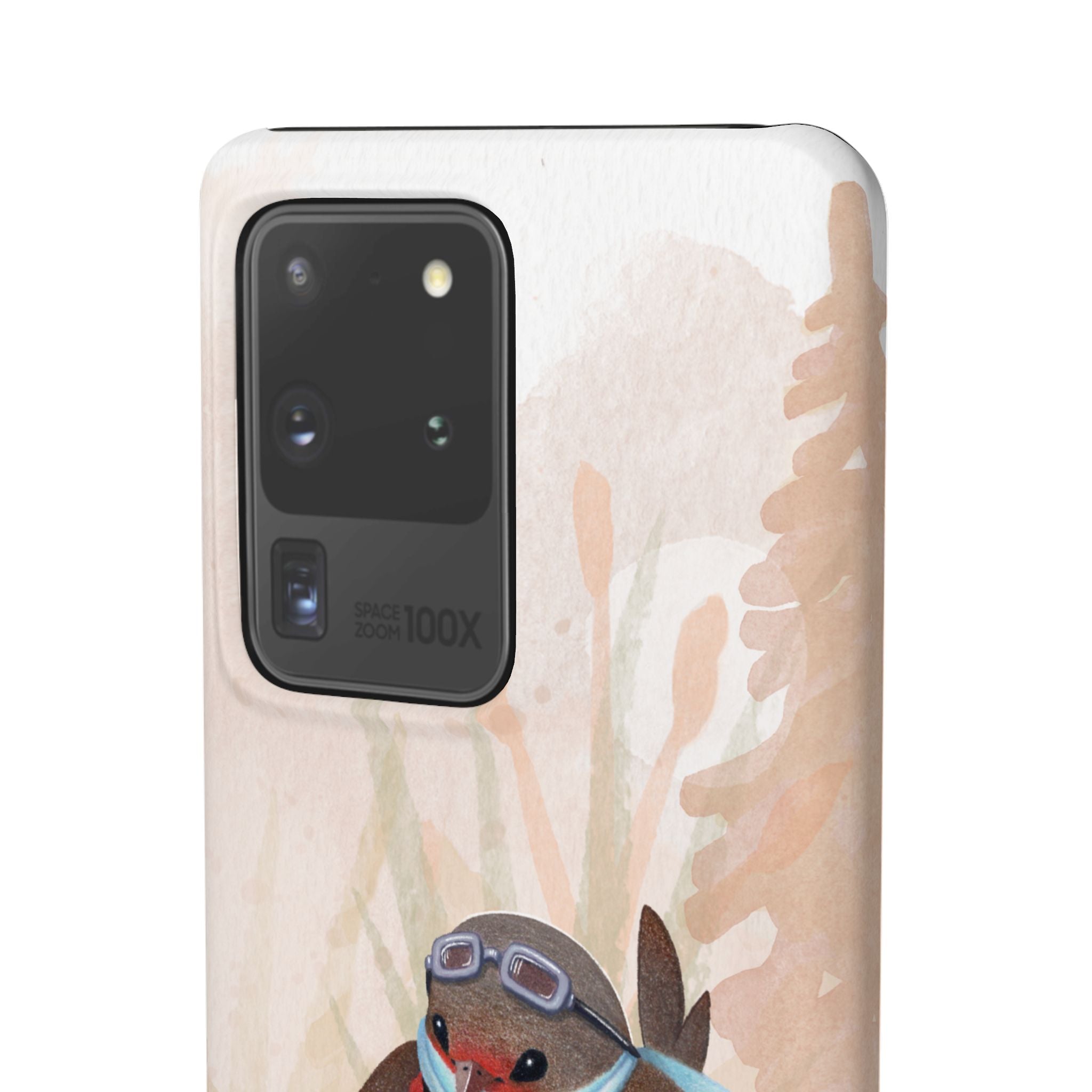 Whimsical Animal Snap Cases, Cute Phone Case, Handmade Bird and Bunny Design, Gift for Animal Lovers, Unique Smartphone Cover