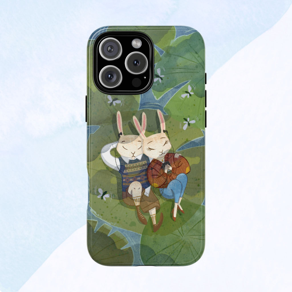 Cute Bunny Phone Case, Rabbit iPhone Cover, Nature Lovers Gift, Animal Lover Accessory, Eco-Friendly Case for Moms