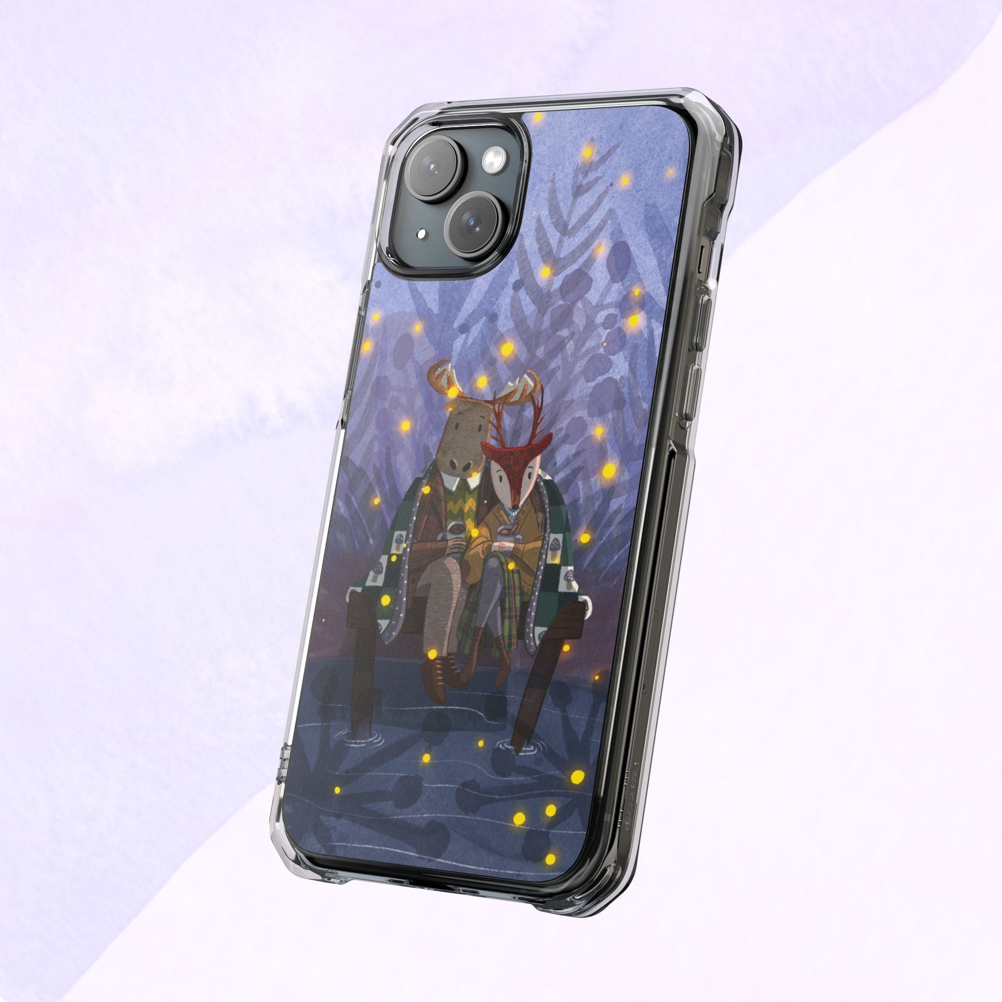 Cozy Animal Friends Phone Case - Magnetic Clear Impact Cases for Outdoorsy Animal Lovers, Perfect for Christmas, Gift Idea, Nature Vibes