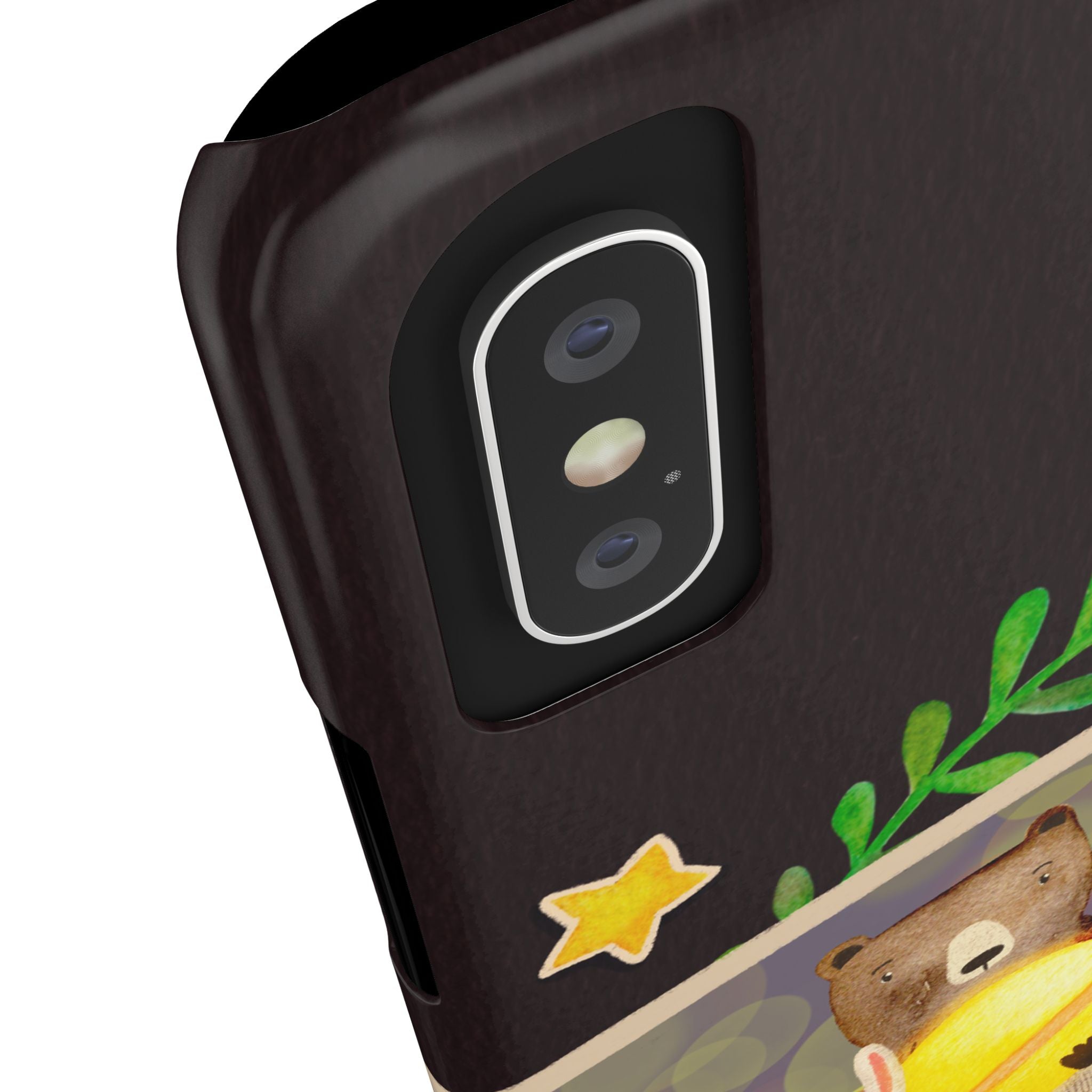 Happy Memory Animal Slim Case, Starry Night Friends iPhone Cover, Kawaii Photo Design, iPhone 8 9 X XR 12 13 14 15 16
