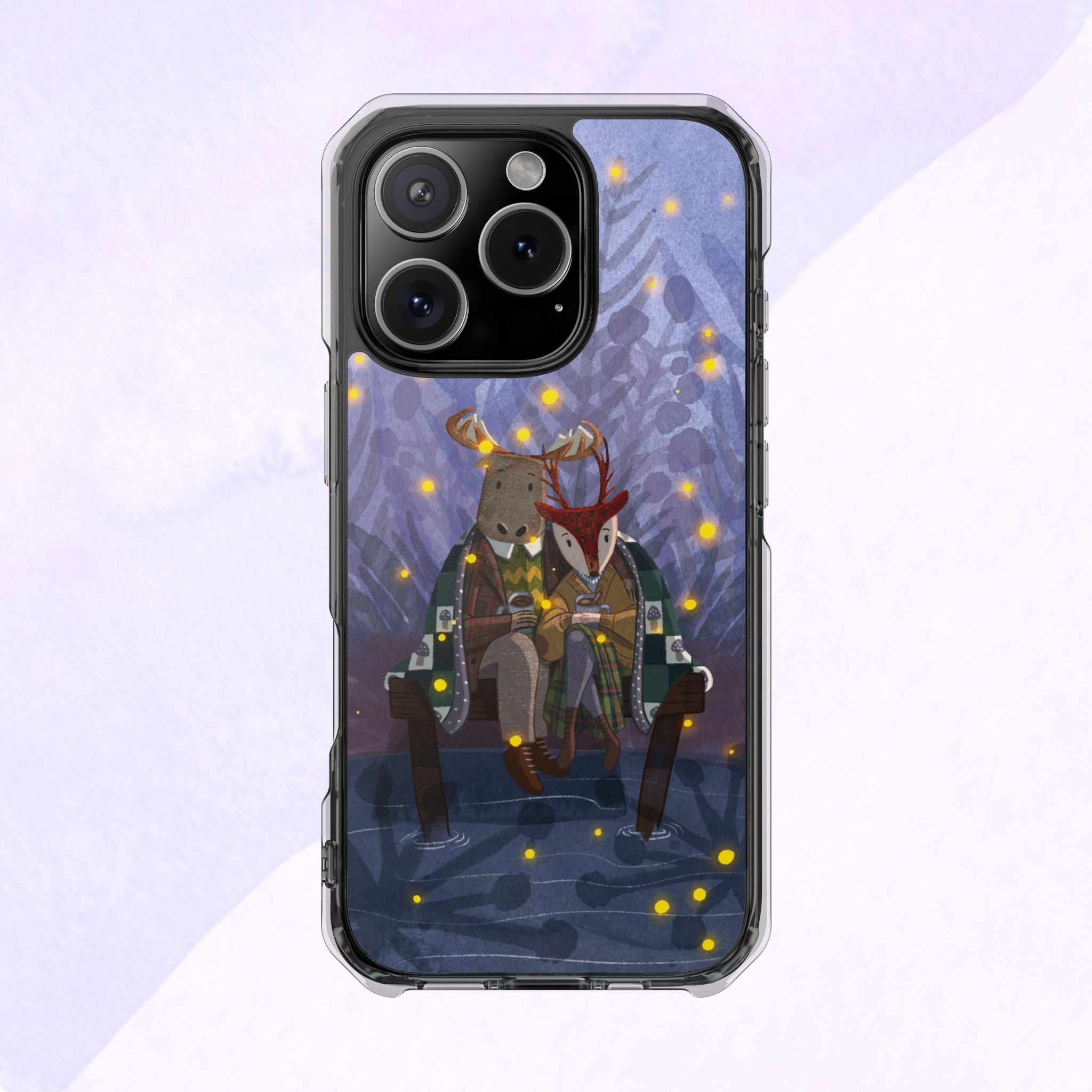 Cozy Animal Friends Phone Case - Magnetic Clear Impact Cases for Outdoorsy Animal Lovers, Perfect for Christmas, Gift Idea, Nature Vibes