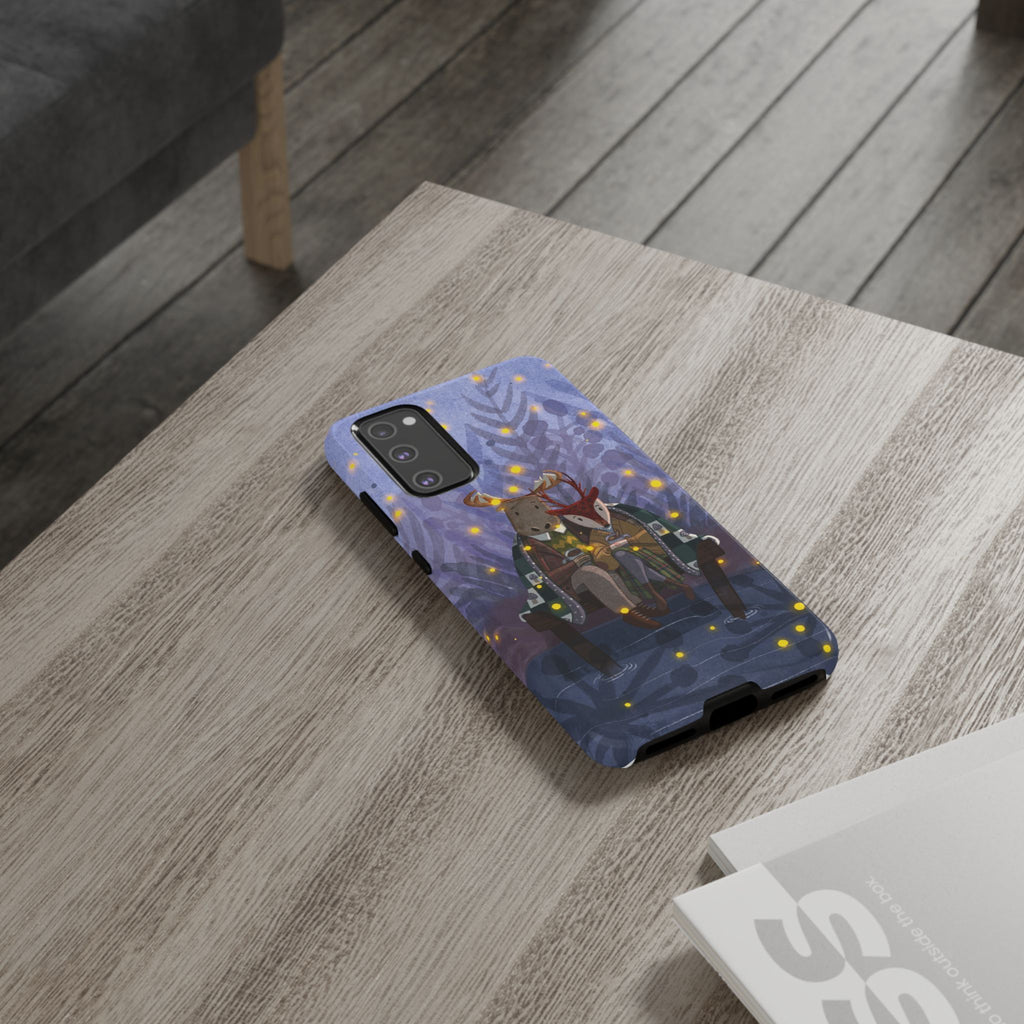 Cozy Couple Phone Case, Cute Animal Lovers Gift, Nature Aesthetic, Perfect for Holidays, Personalized Phone Accessories, Gift for Her