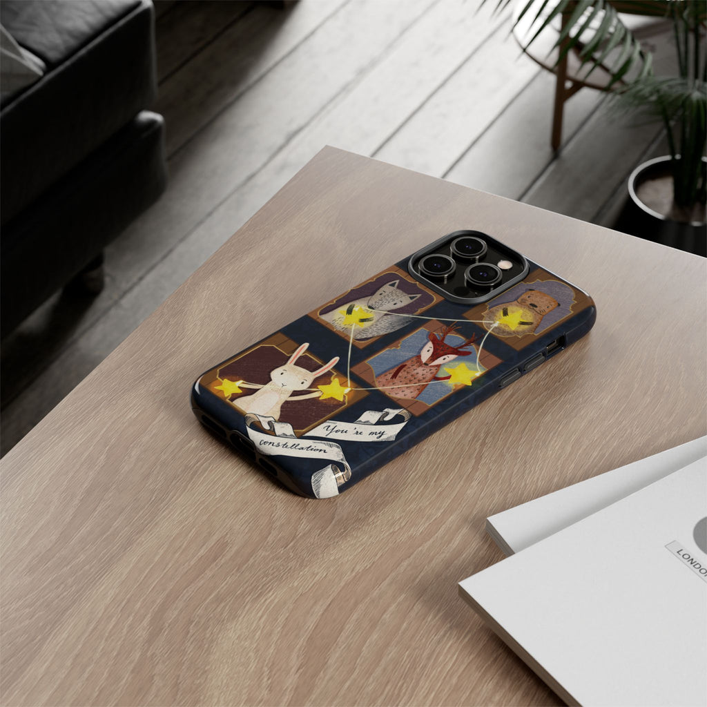 Tough Cases, Animals & Stars Design, Cute iPhone Gift, Nature Lover, Birthday, Animal Lover, iPhone 16 15 14 13 12 11 X XR 8