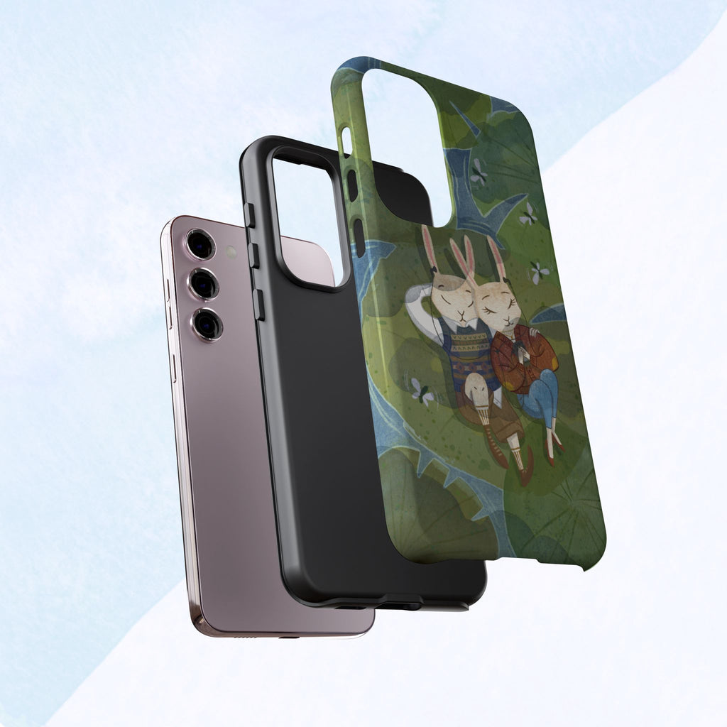 Cute Bunny Phone Case, Rabbit iPhone Cover, Nature Lovers Gift, Animal Lover Accessory, Eco-Friendly Case for Moms
