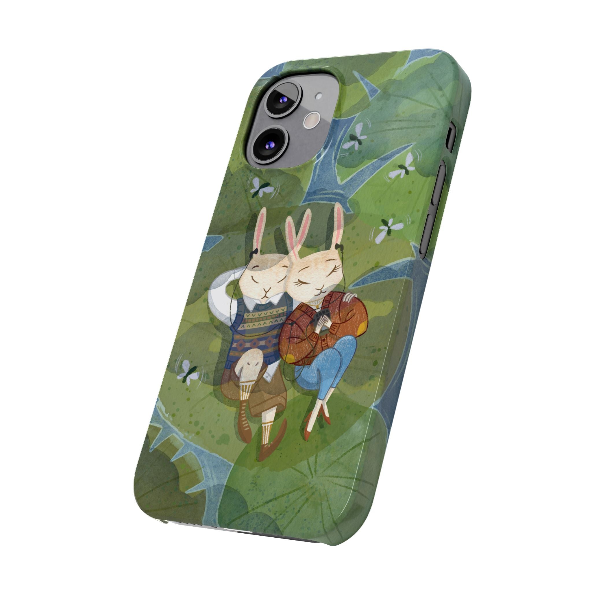 Whimsical Bunny Phone Cases for Animal Lovers and Nature Enthusiasts | Cute, Fun Design, Gifts for Friends, Birthday, Easter, Spring