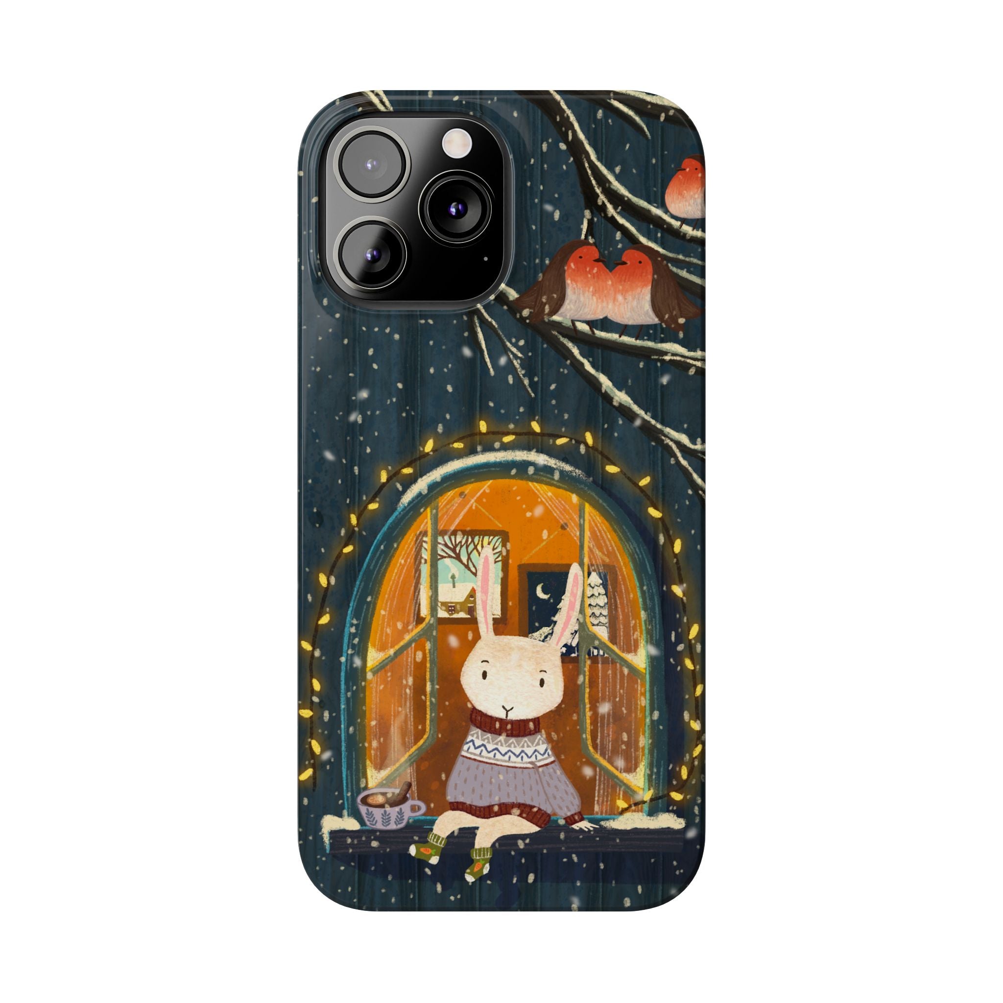 Cozy Animal Phone Case - Whimsical Rabbit Design, Cute Slim Case for Animal Lovers, Perfect Gift for Birthdays, Holidays