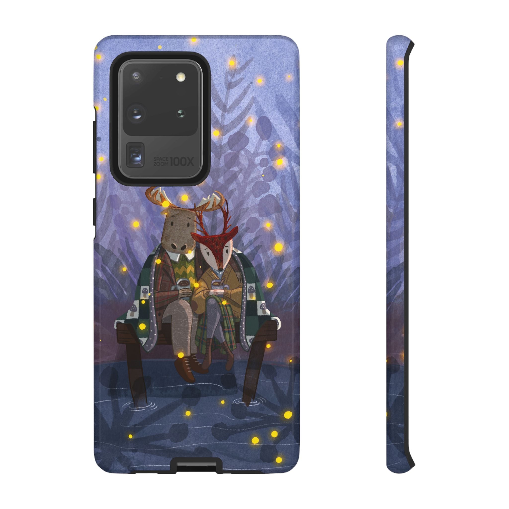 Cozy Couple Phone Case, Cute Animal Lovers Gift, Nature Aesthetic, Perfect for Holidays, Personalized Phone Accessories, Gift for Her
