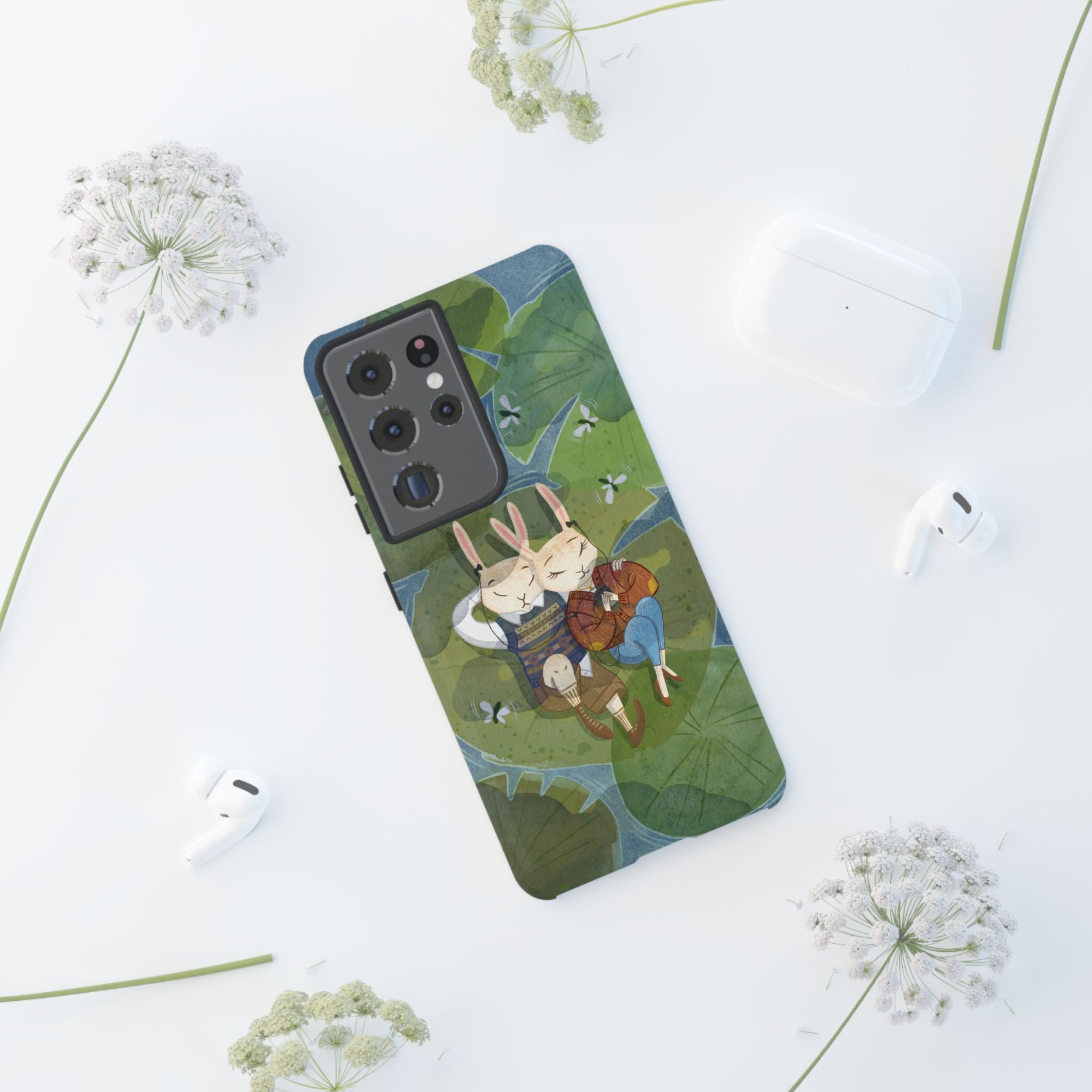 Cute Bunny Phone Case, Rabbit iPhone Cover, Nature Lovers Gift, Animal Lover Accessory, Eco-Friendly Case for Moms