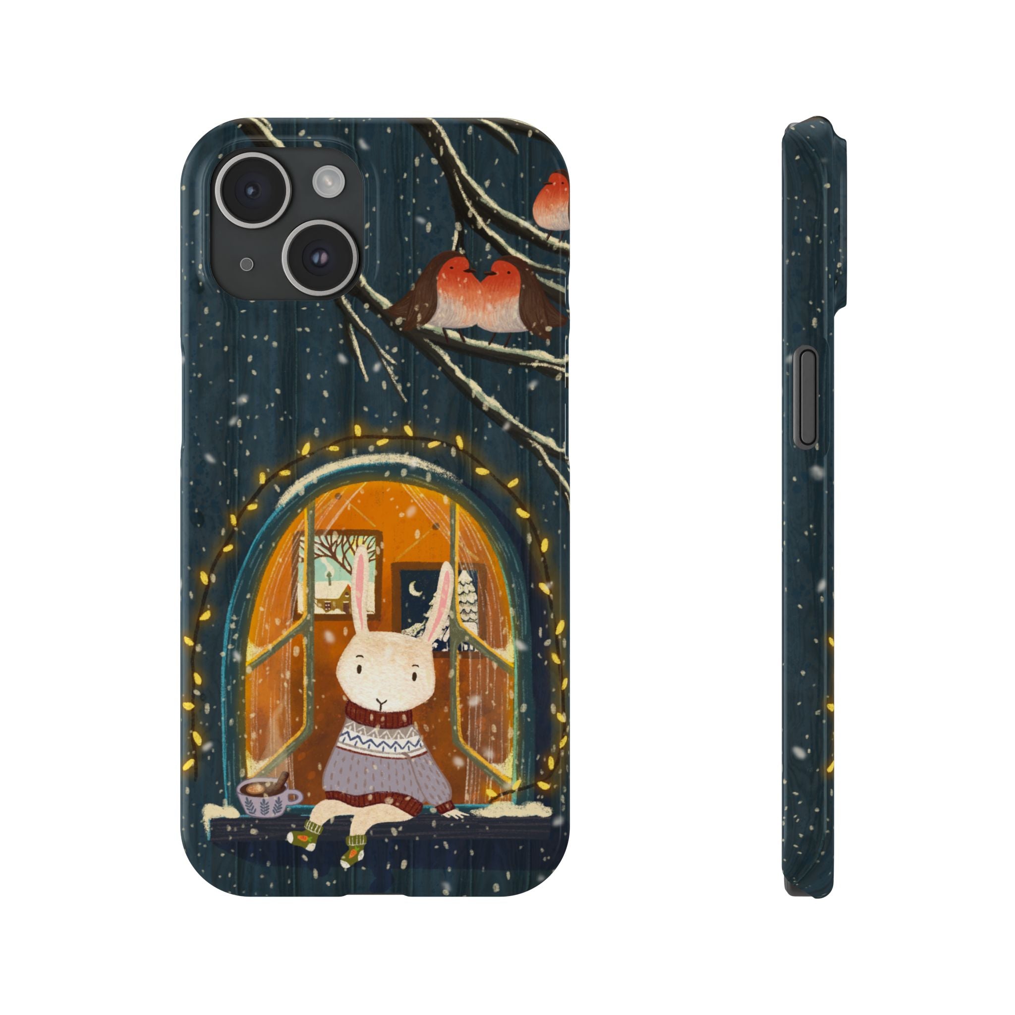 Cozy Animal Phone Case - Whimsical Rabbit Design, Cute Slim Case for Animal Lovers, Perfect Gift for Birthdays, Holidays